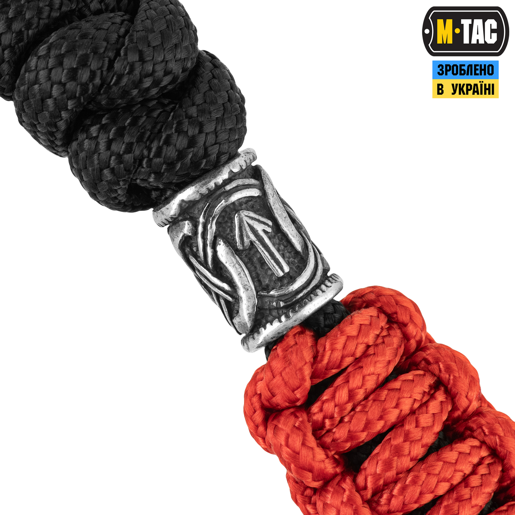 M-Tac темляк Loopy Snake Scandinavian Silver Black&Red — 5