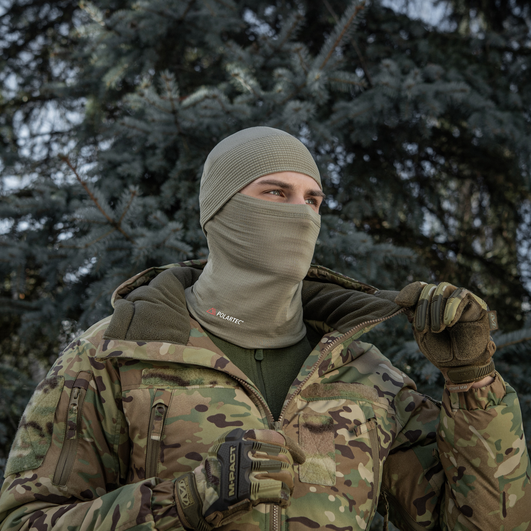 M-Tac шарф-труба Polartec Power Grid Tan — 12