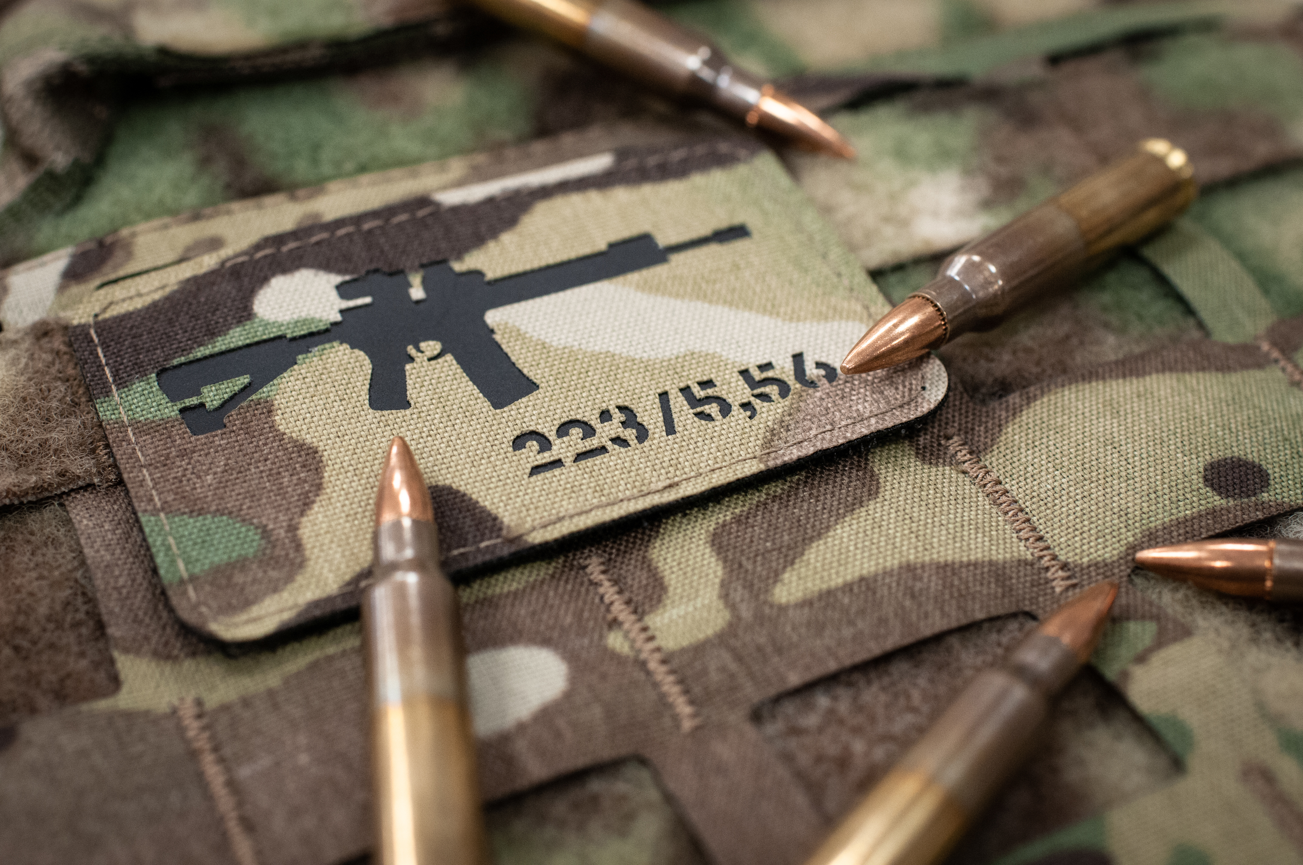 M-Tac нашивка AR-15 .223/5,56 Laser Cut Multicam/Black — 4