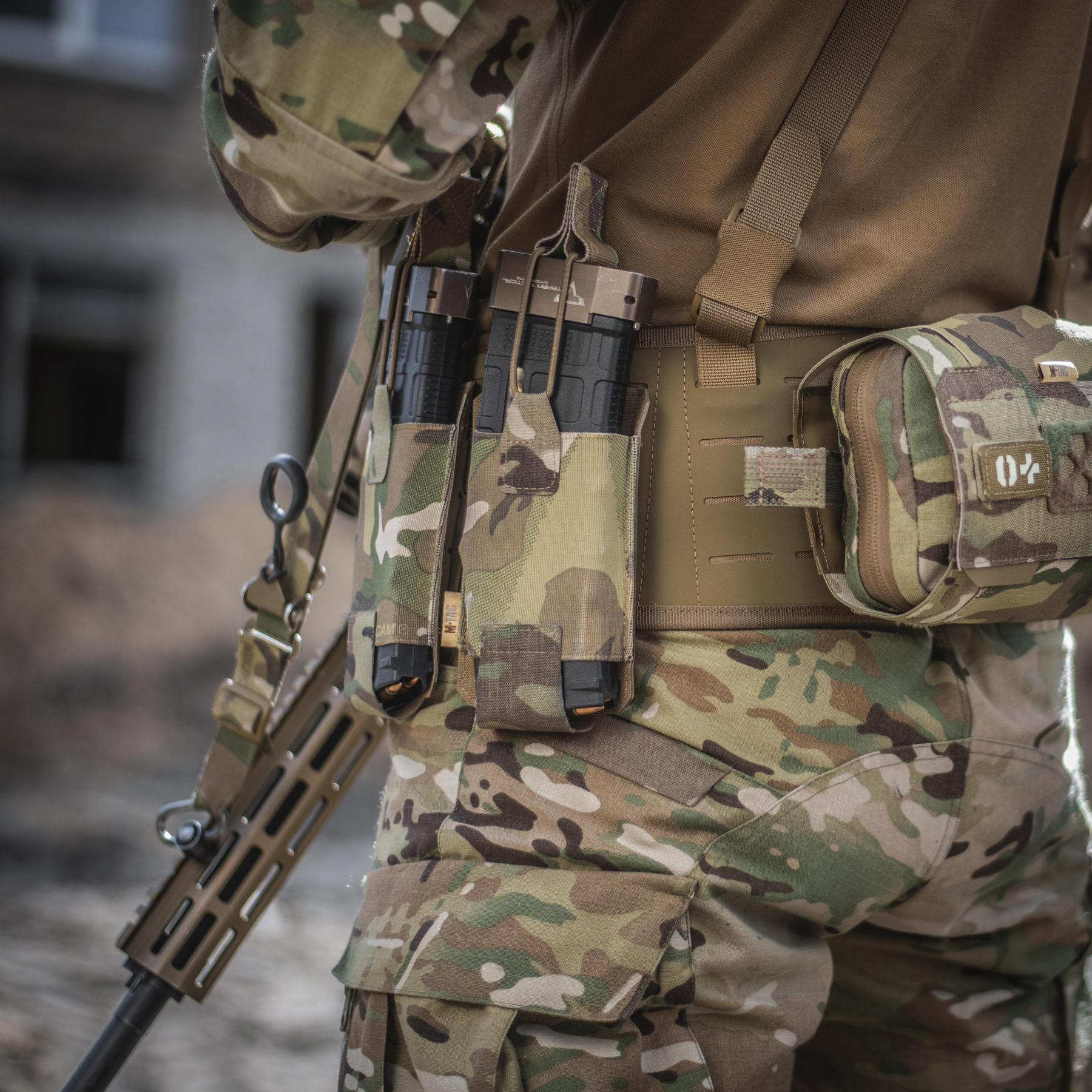 M-Tac подсумок эластичный на 1 магазин Elite Laser Cut Multicam — 5