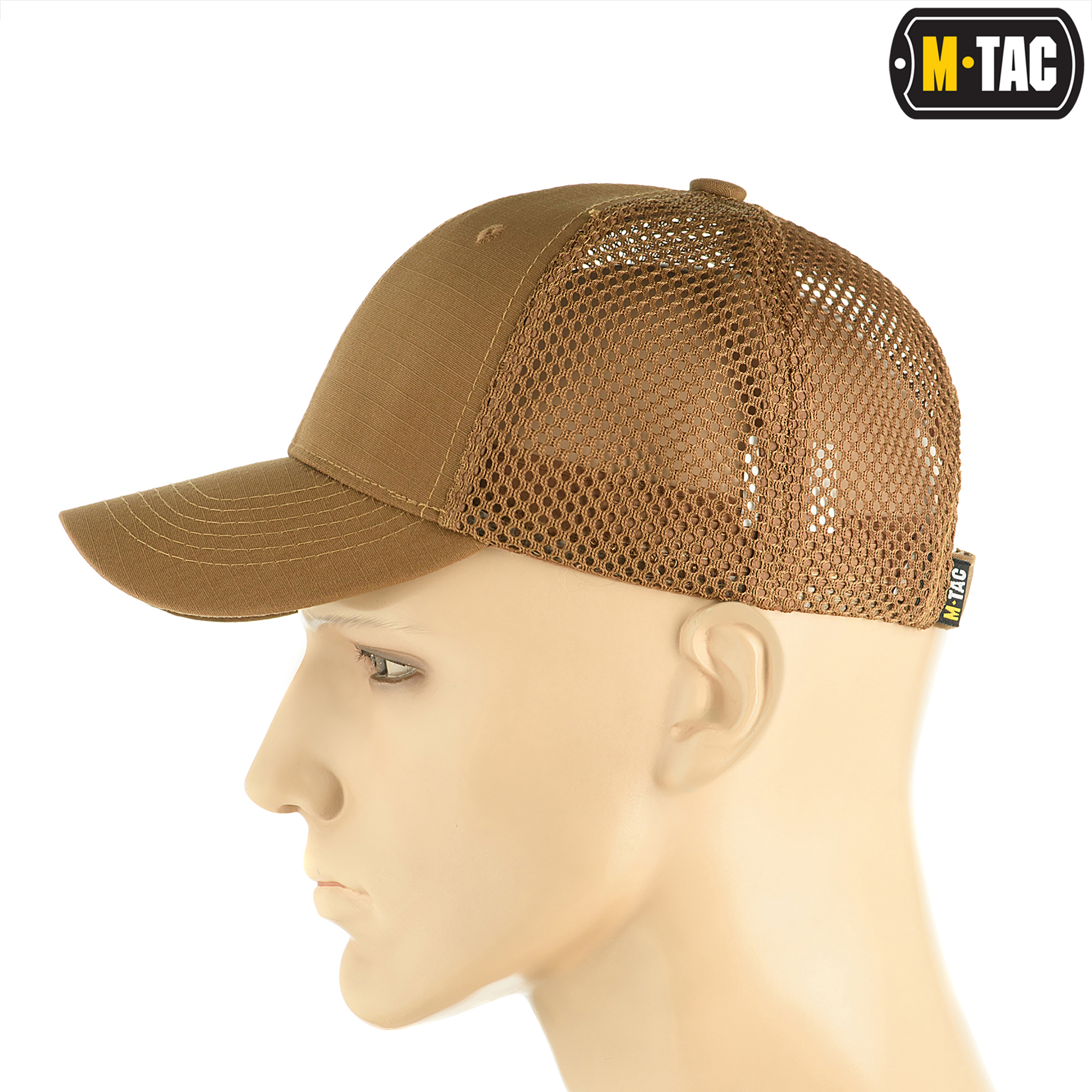 M-Tac бейсболка с сеткой Flex рип-стоп Coyote Brown — 4