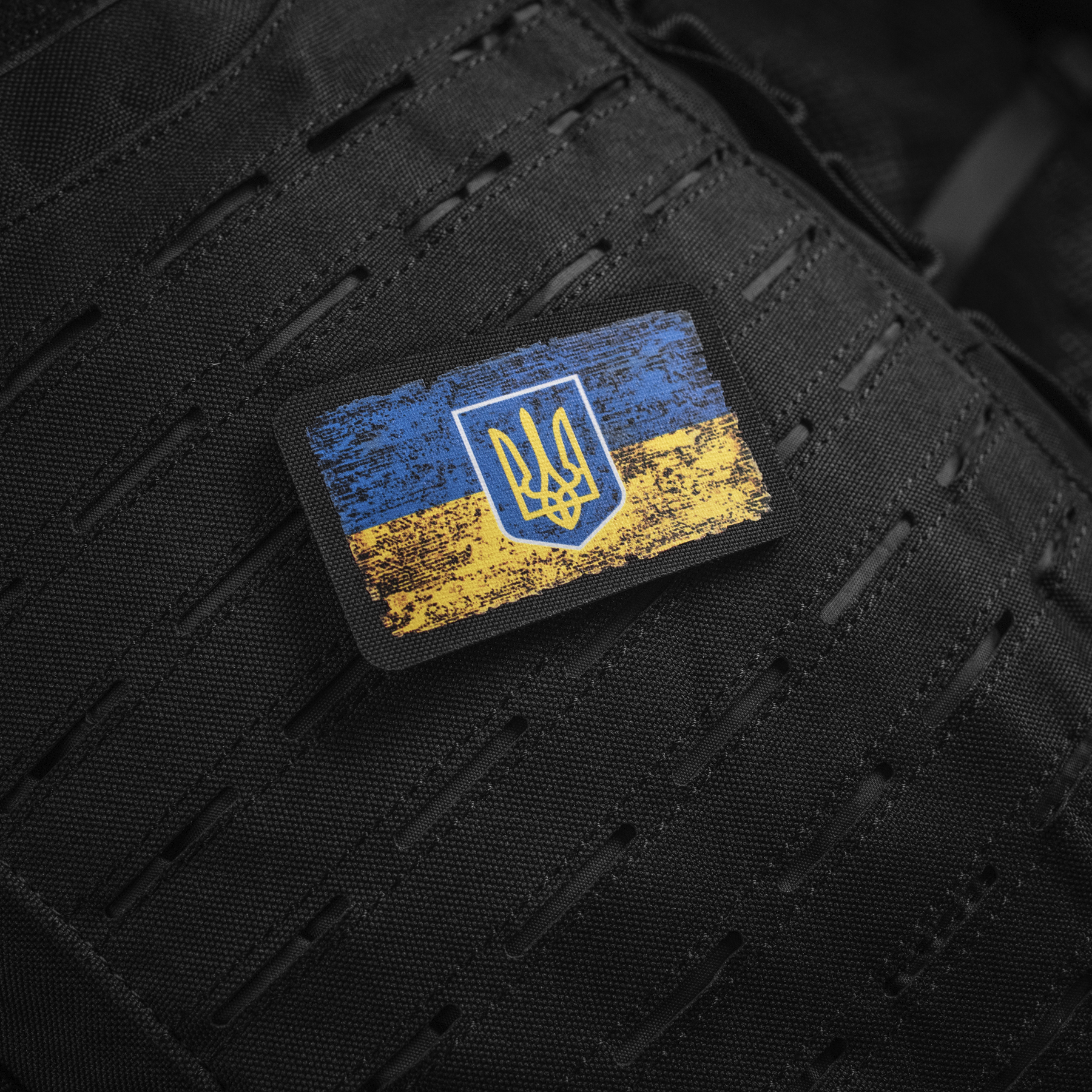 M-Tac нашивка флаг Украины с гербом винтаж (80х50 мм) Black — 7
