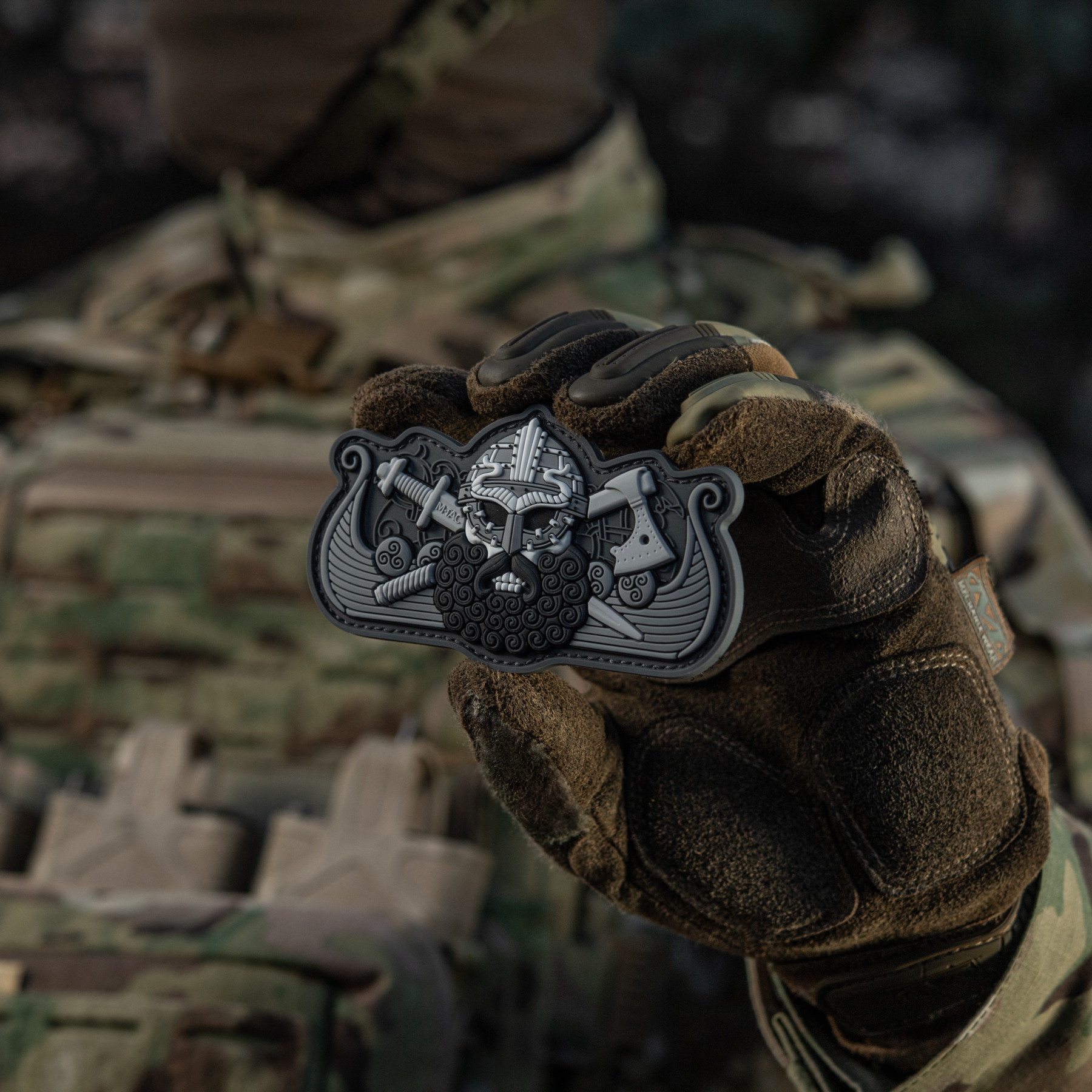 M-Tac нашивка Viking’s Drakkar Black/Grey — 10