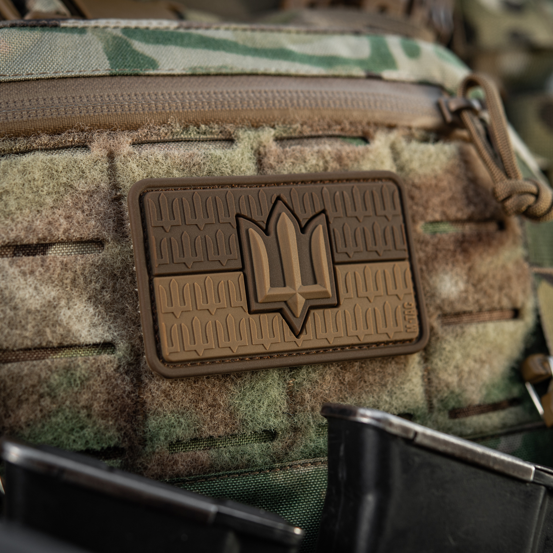 M-Tac нашивка прапор України з тризубом ЗСУ PVC Coyote — 9
