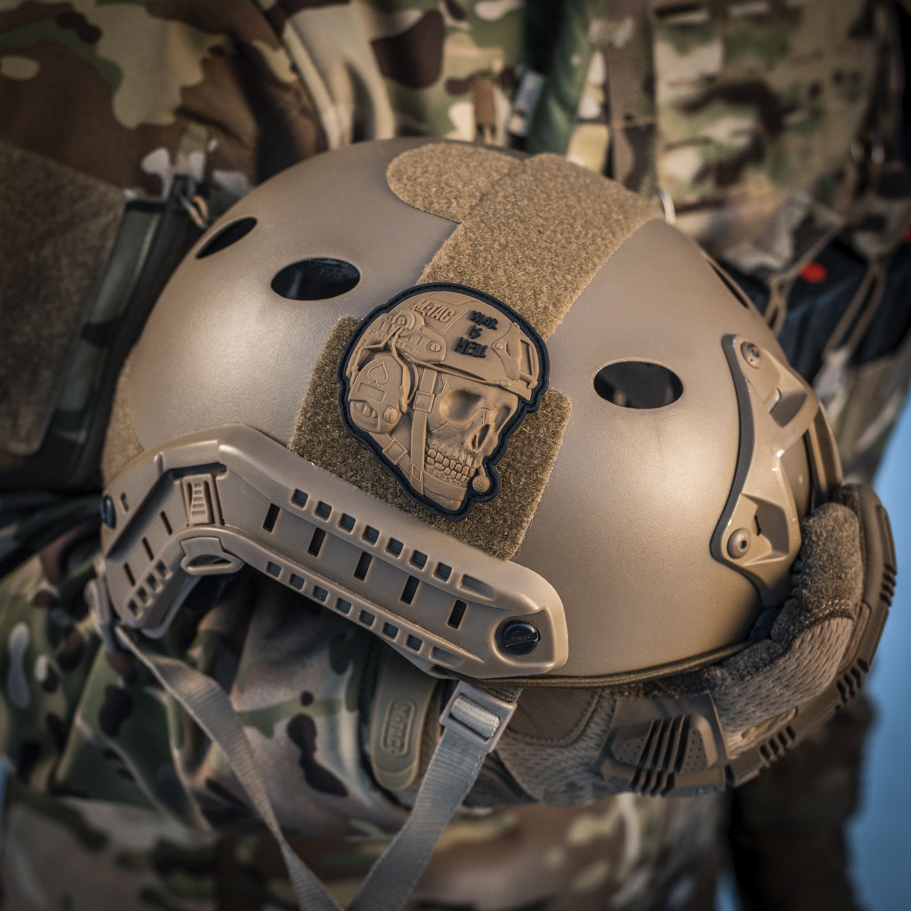 M-Tac нашивка War is Hell 3D PVC Coyote — 11