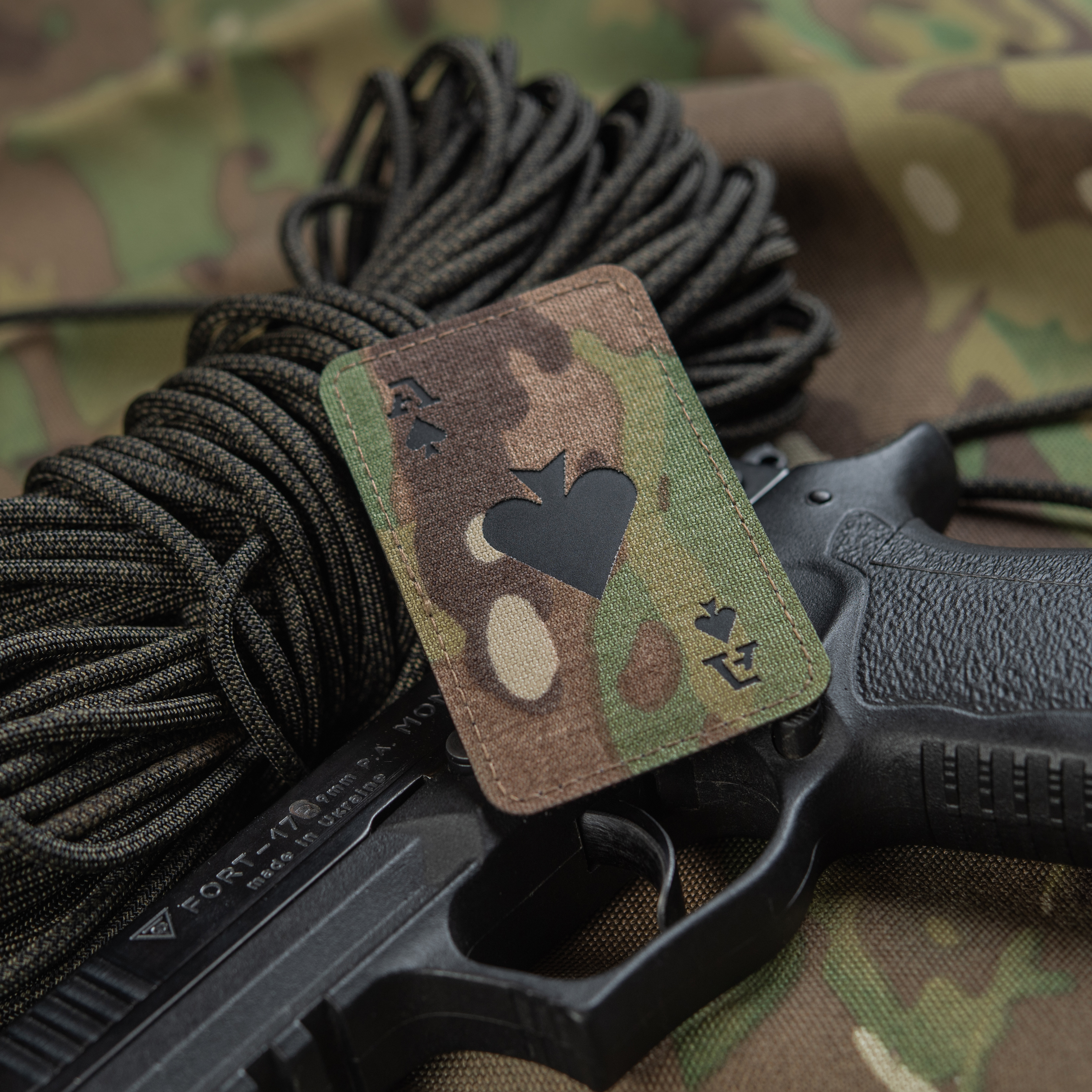 M-Tac нашивка Ace of Spades Laser Cut Multicam/Black — 4