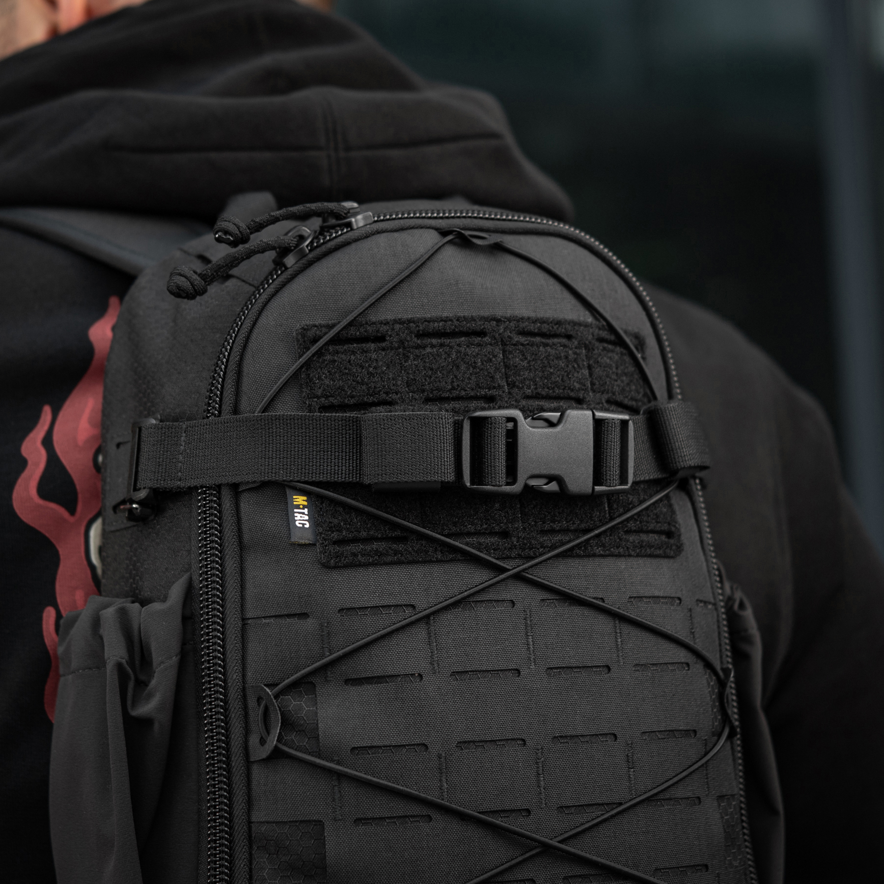 M-Tac рюкзак Sturm с эргономичными лямками Elite Black — 10