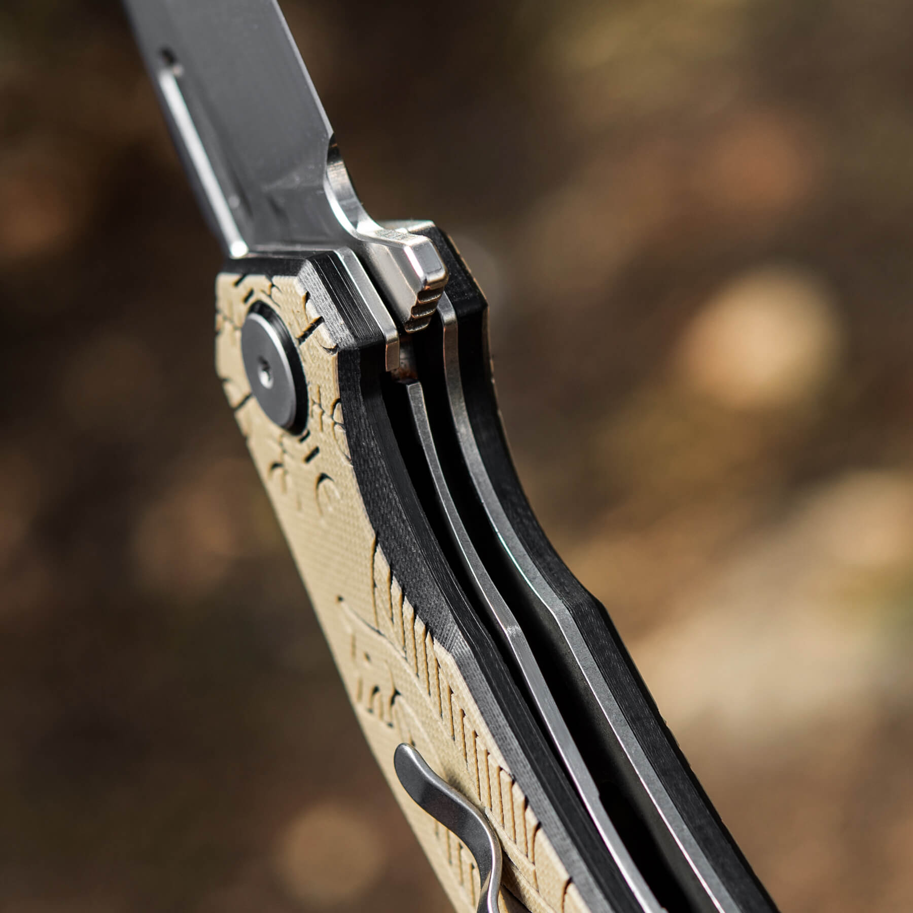 M-Tac нож складной Type 12 Scandinavian Stonewash Black/Sand — 21