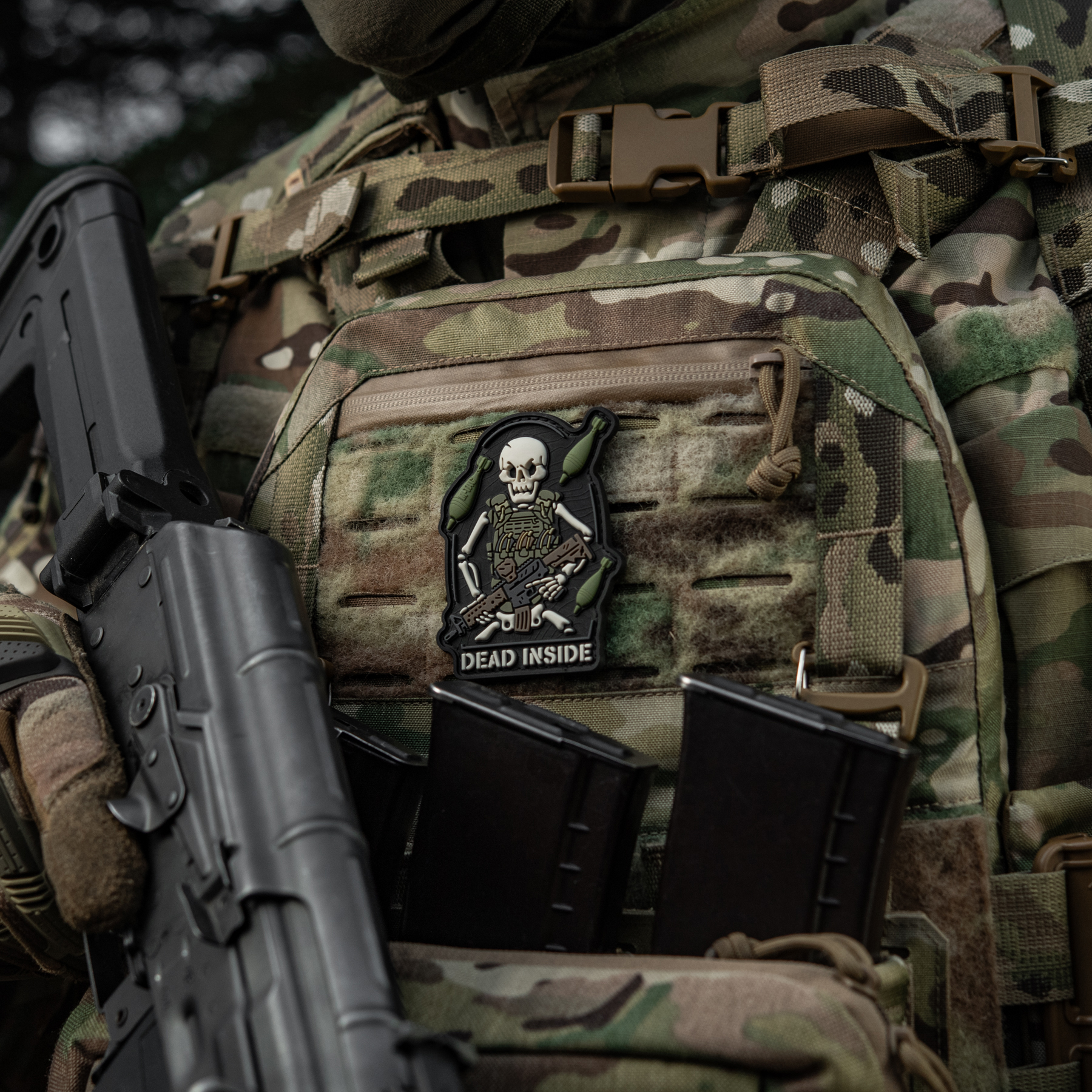 M-Tac нашивка Dead Inside Black/Olive — 4
