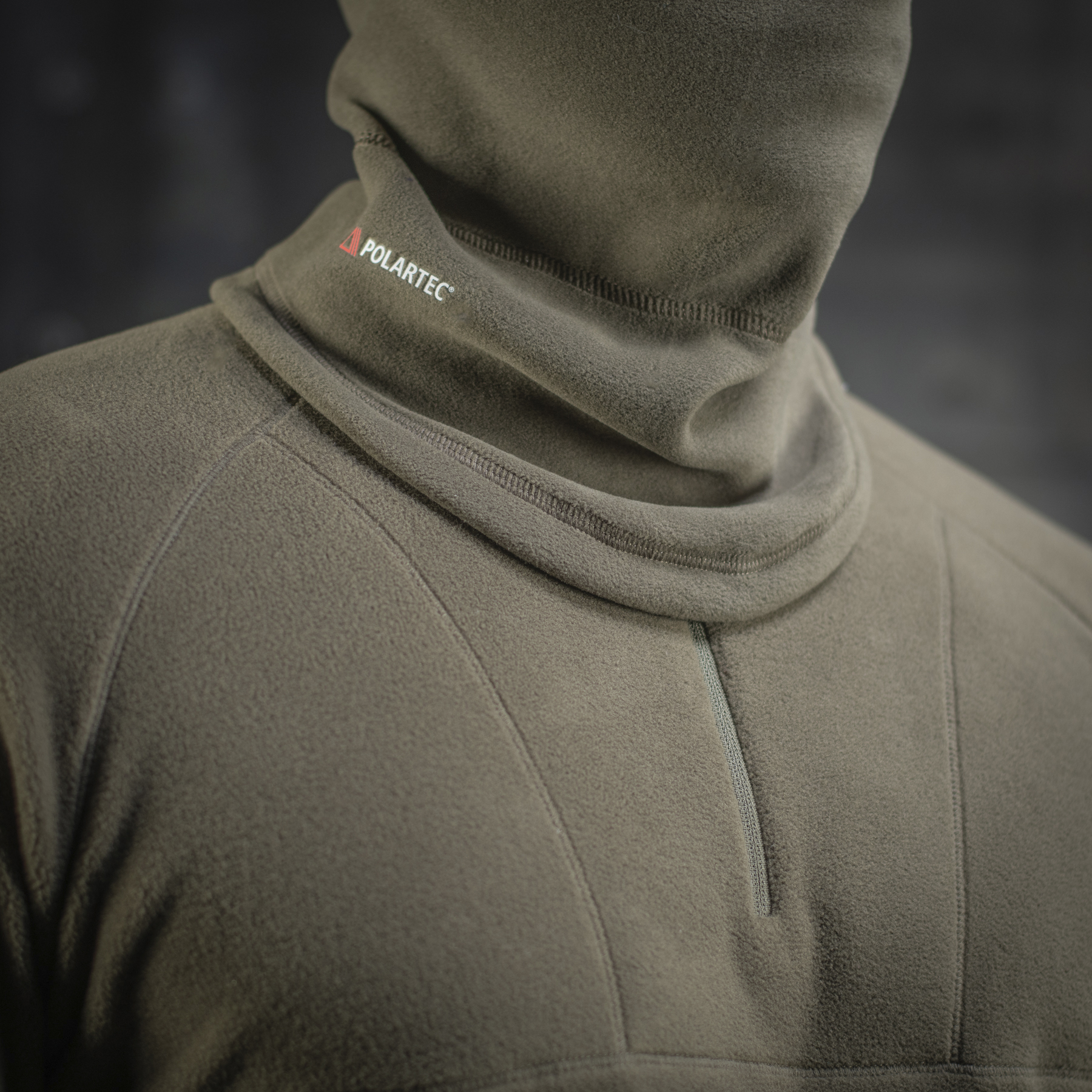 M-Tac шарф-труба анатомический Polartec Dark Olive — 10