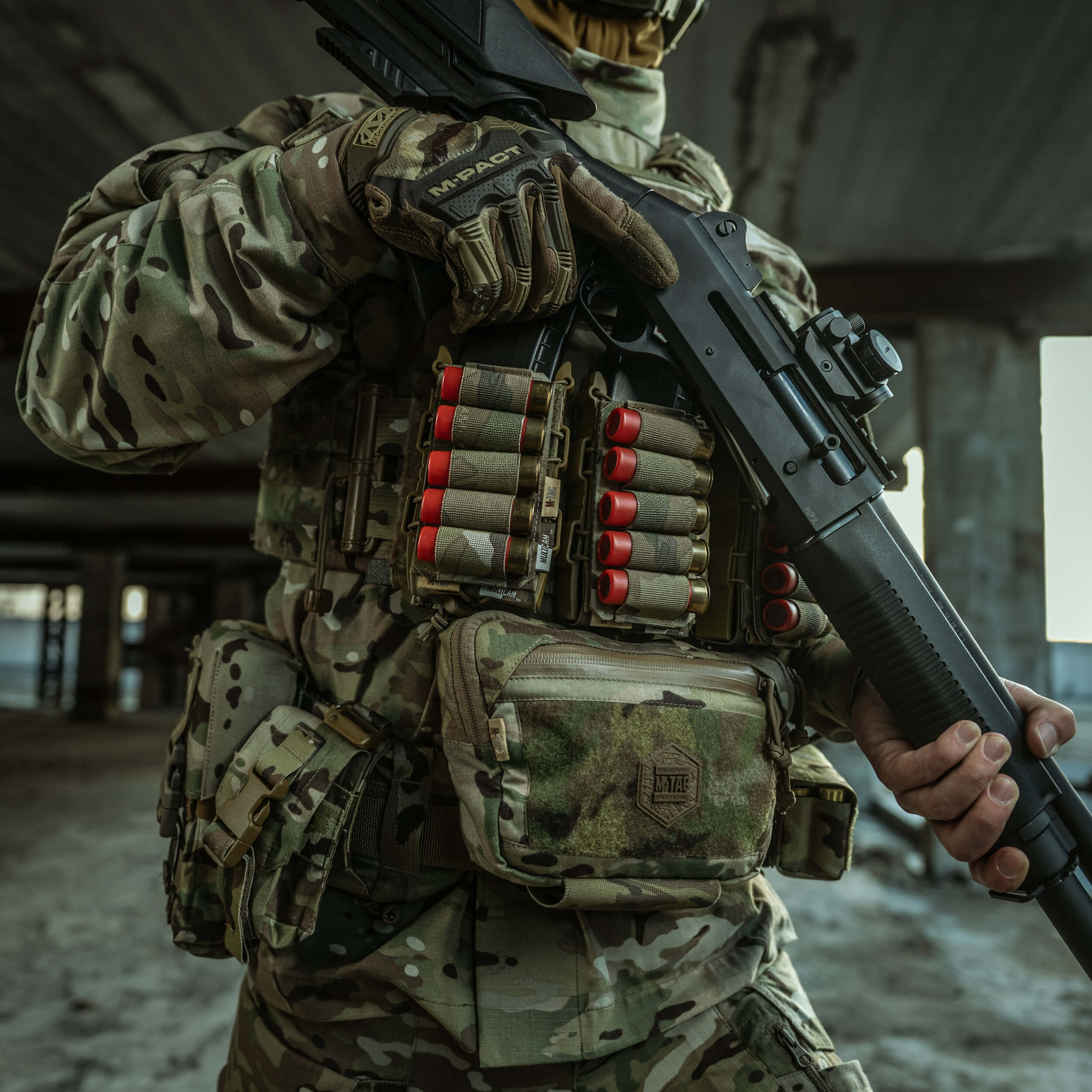 M-Tac патронташ на липучке для патронов 12 калибра Multicam — 15