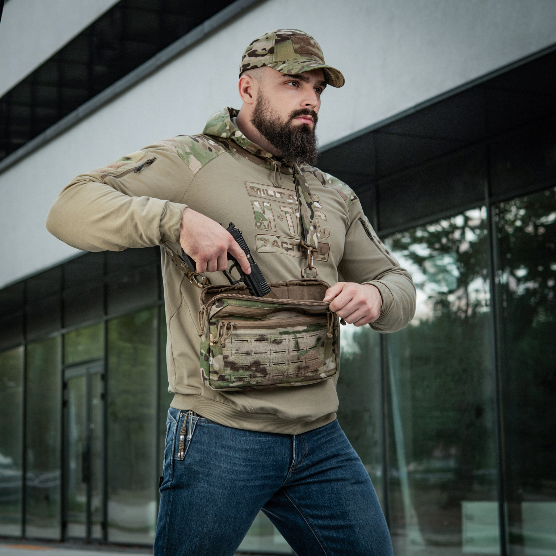 M-Tac сумка Admin Bag Medium Elite с липучкой Multicam — 32