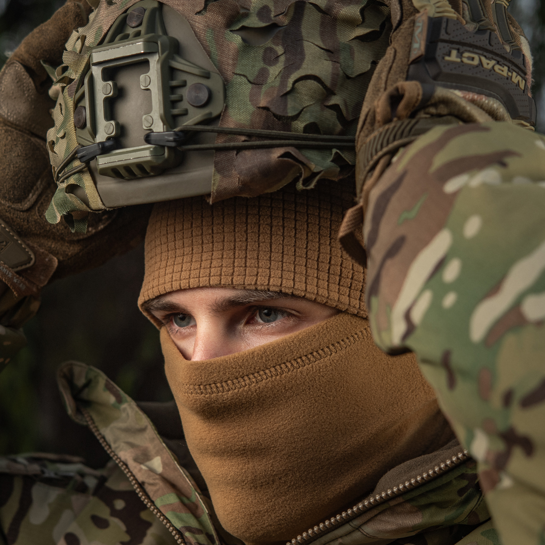 M-Tac шапка-подшлемник флис рип-стоп Coyote Brown — 11