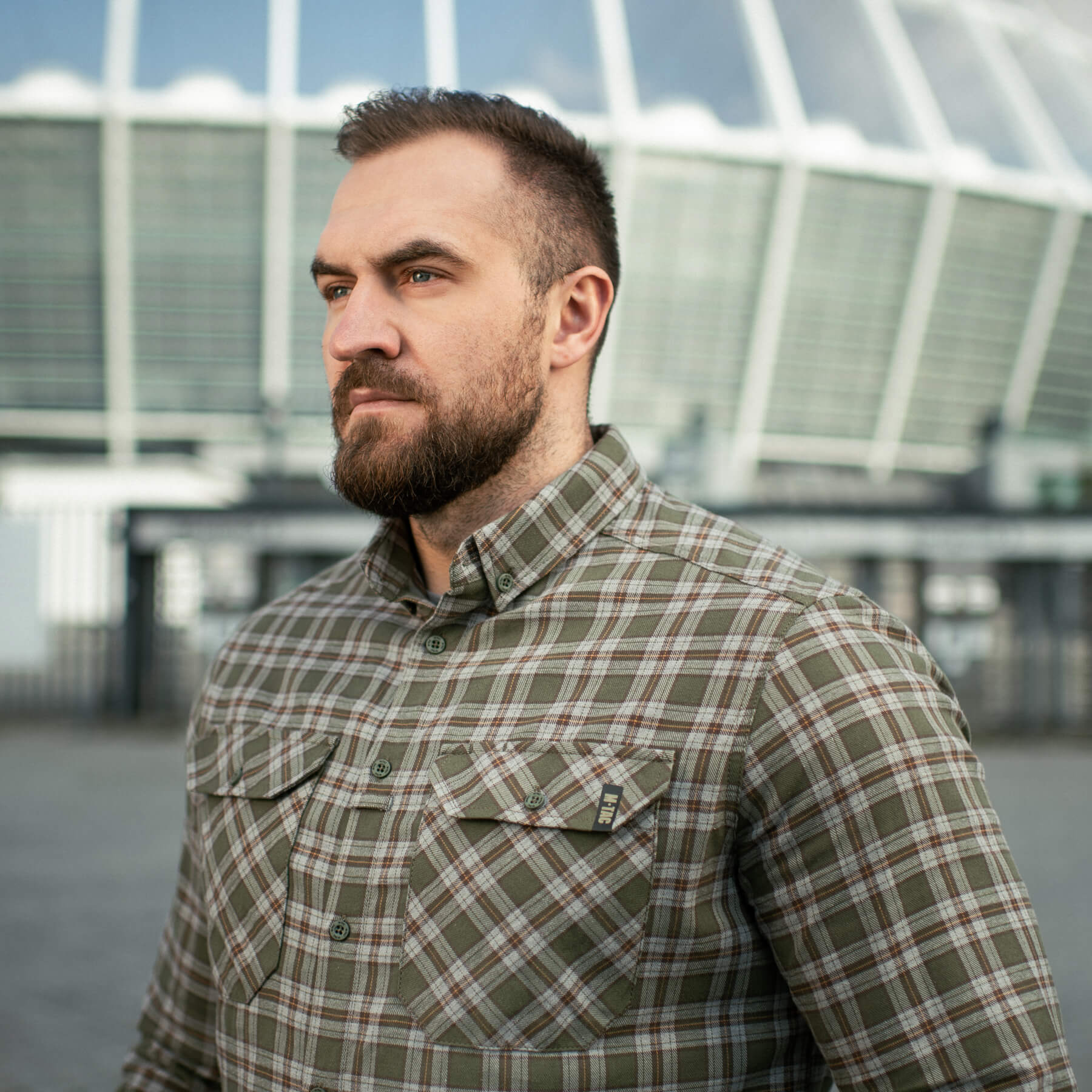 M-Tac рубашка Lumberjack Cotton Shirt Olive/Grey — 20