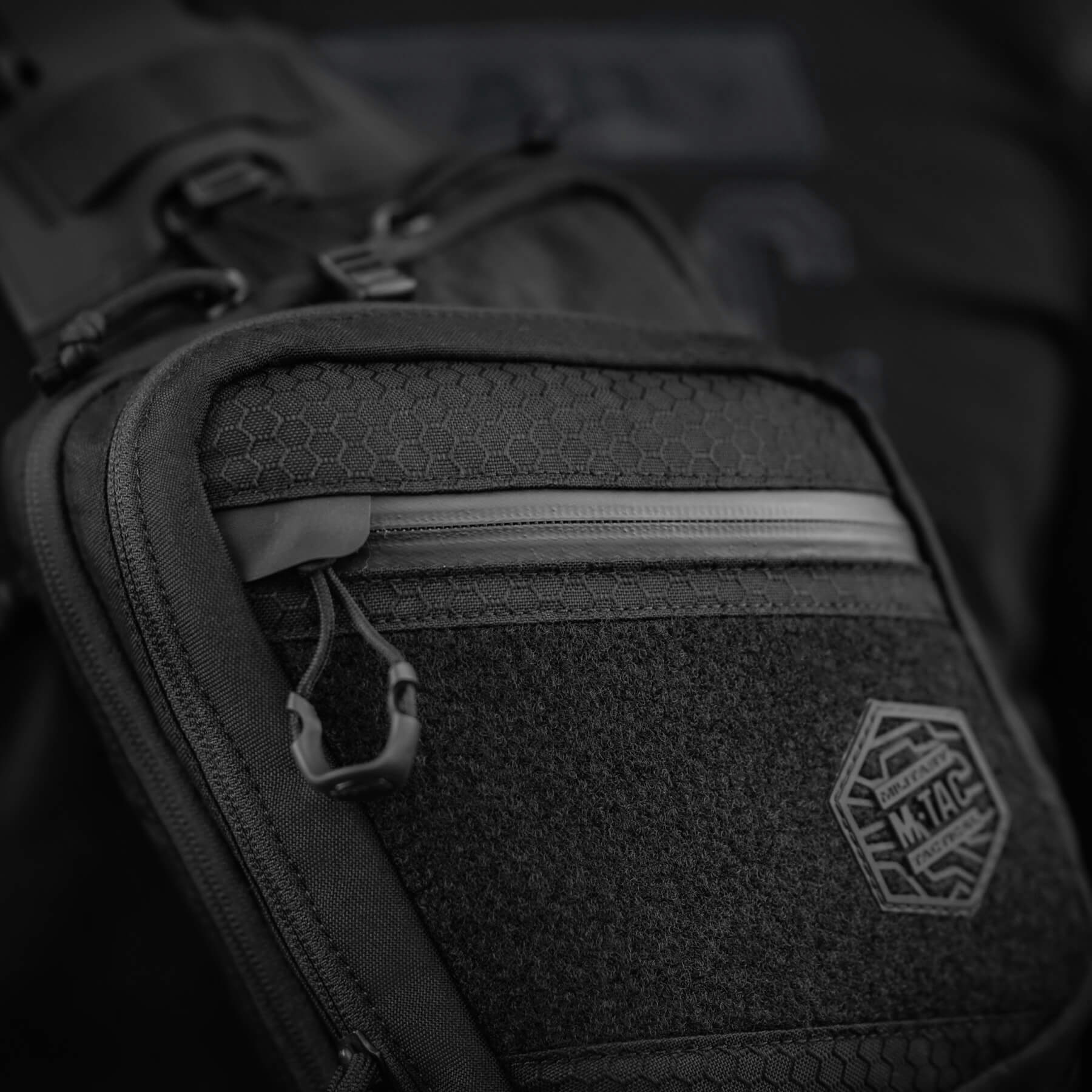 M-Tac сумка Sling Pistol Bag Hex с липучкой Black — 24