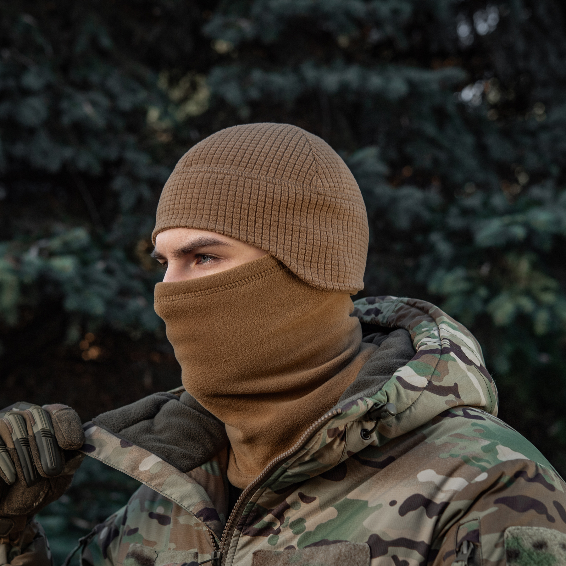 M-Tac шапка-подшлемник Gen.II флис рип-стоп Coyote Brown — 9