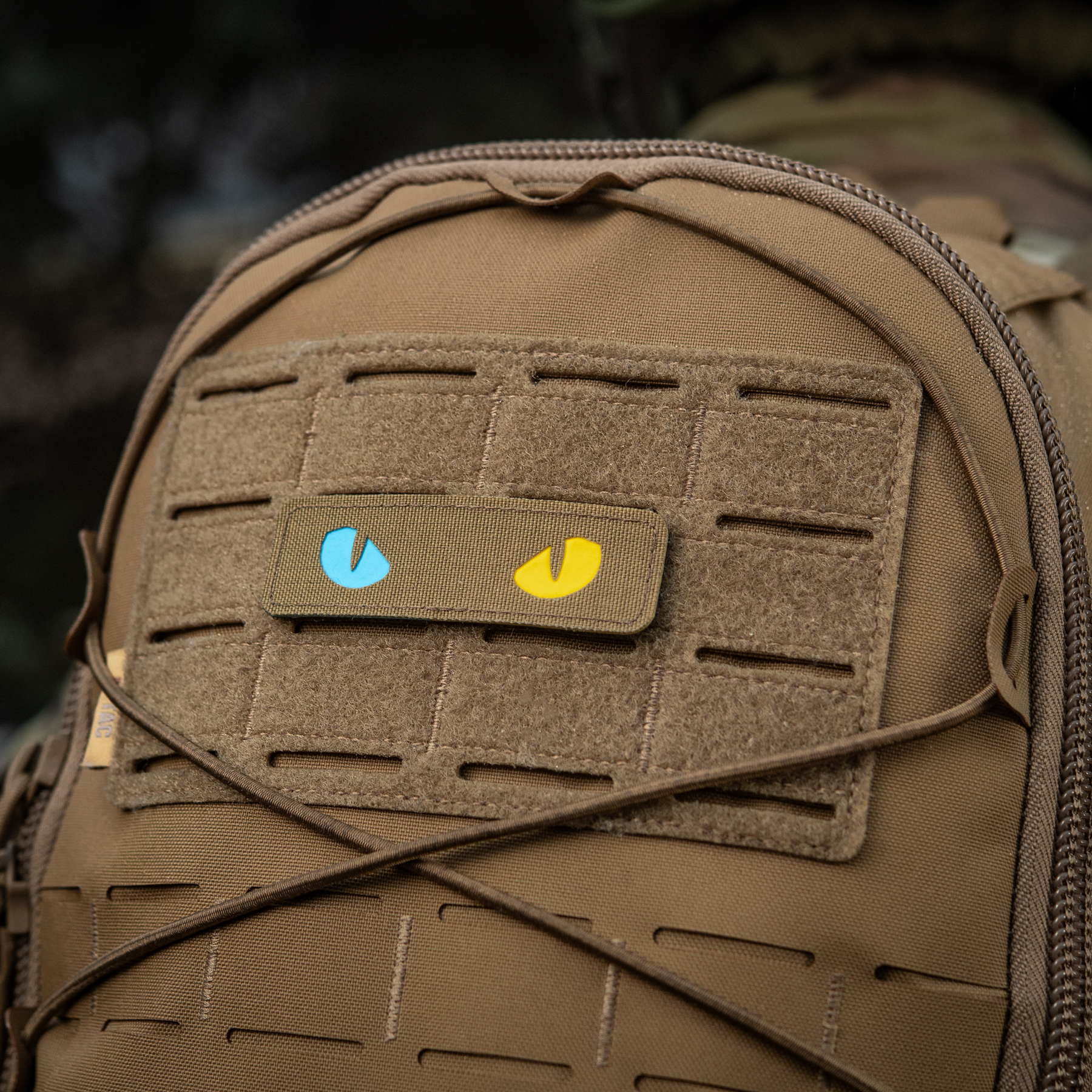 M-Tac нашивка Cat Eyes Laser Cut Coyote/Yellow/Blue/GID — 13