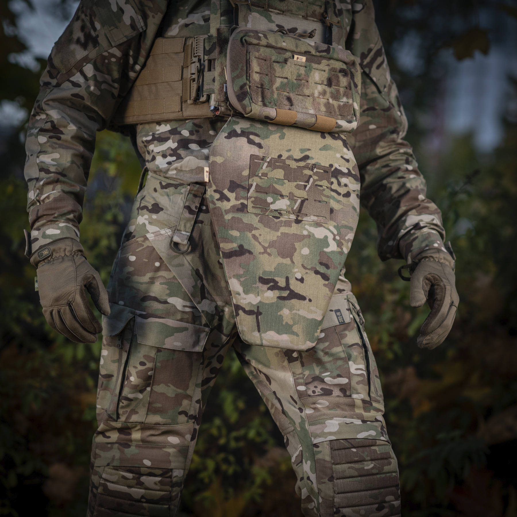 M-Tac фартук противоосколочный с баллистическим пакетом 1 класс (FMS) Laser Cut XL Multicam — 13