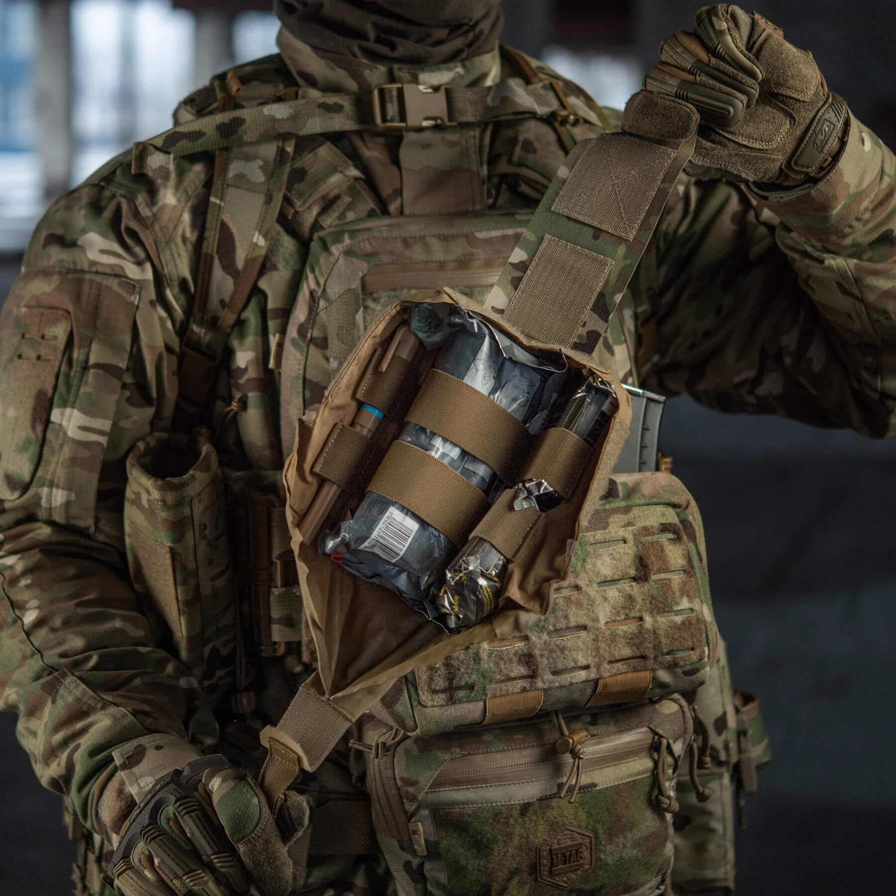 M-Tac подсумок медицинский вертикальный Small Gen.II Elite Multicam — 25