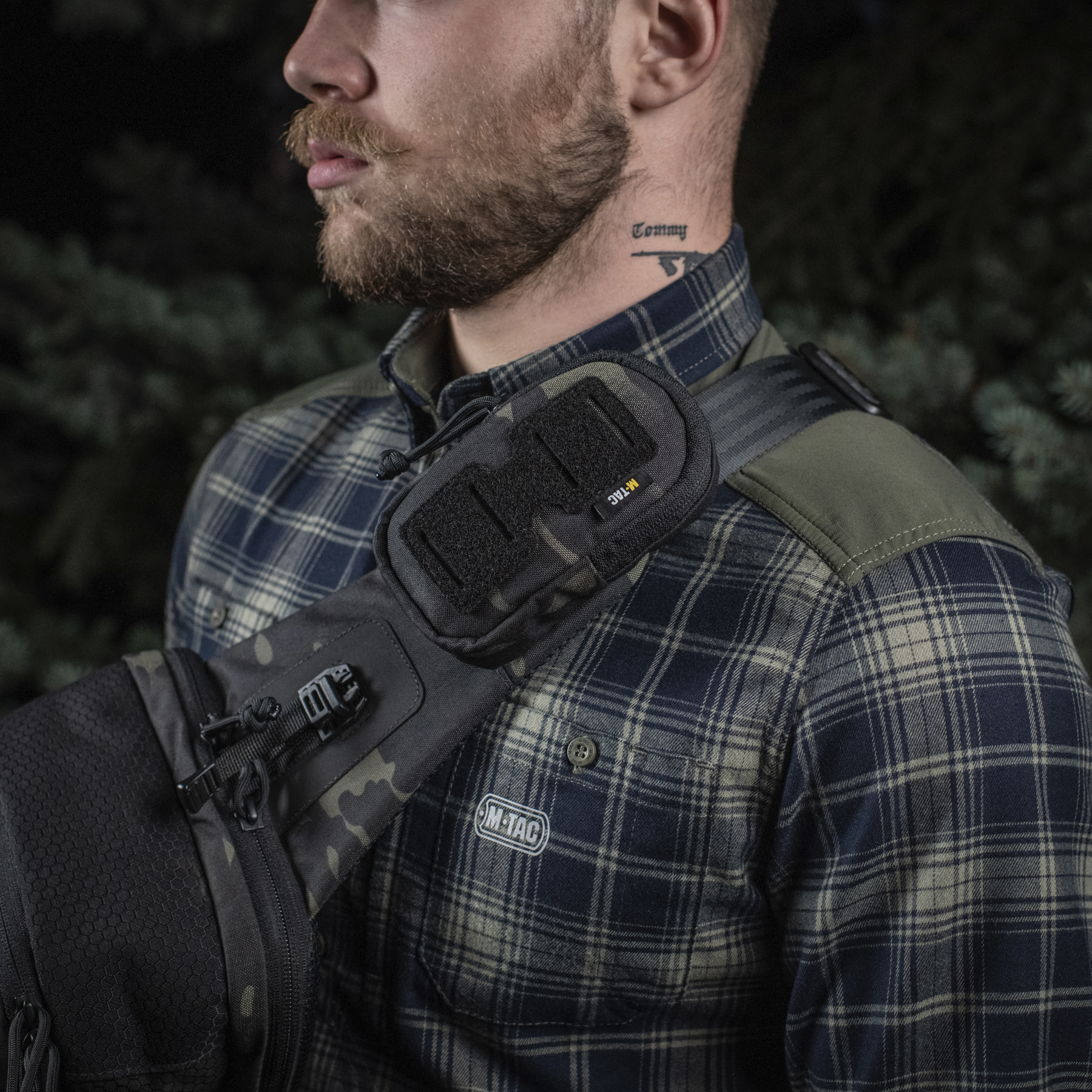 M-Tac подсумок утилитарный плечевой Elite Gen.II Multicam Black — 7