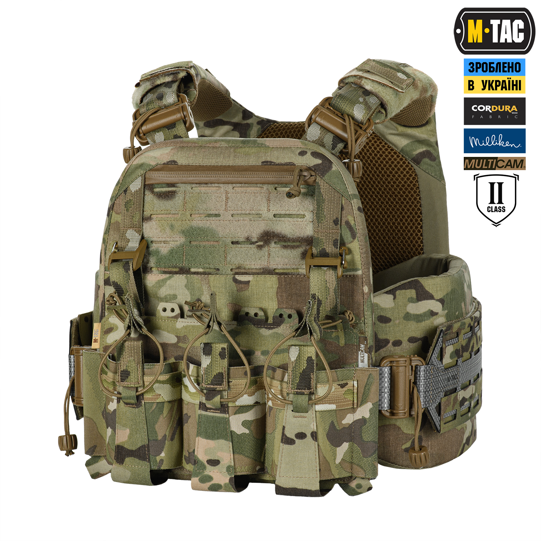 M-Tac плитоноска Cuirass Tiger FAST Elite 2 клас захисту (розмір плити М) Multicam — 2