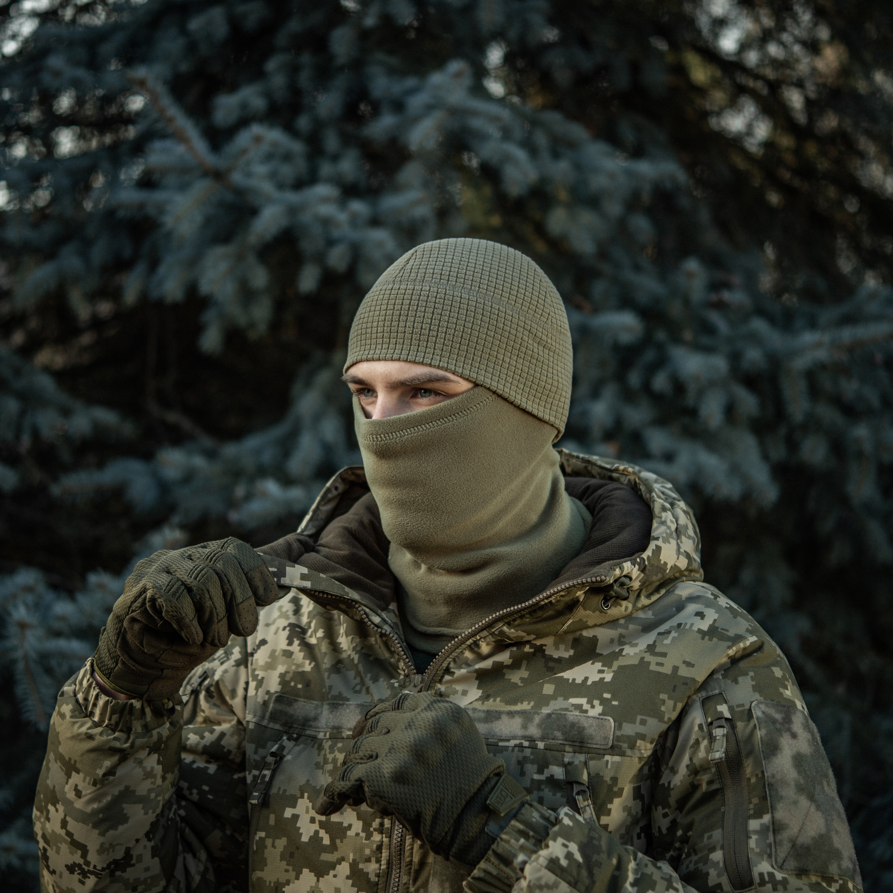 M-Tac шапка-подшлемник флис рип-стоп Tan — 7