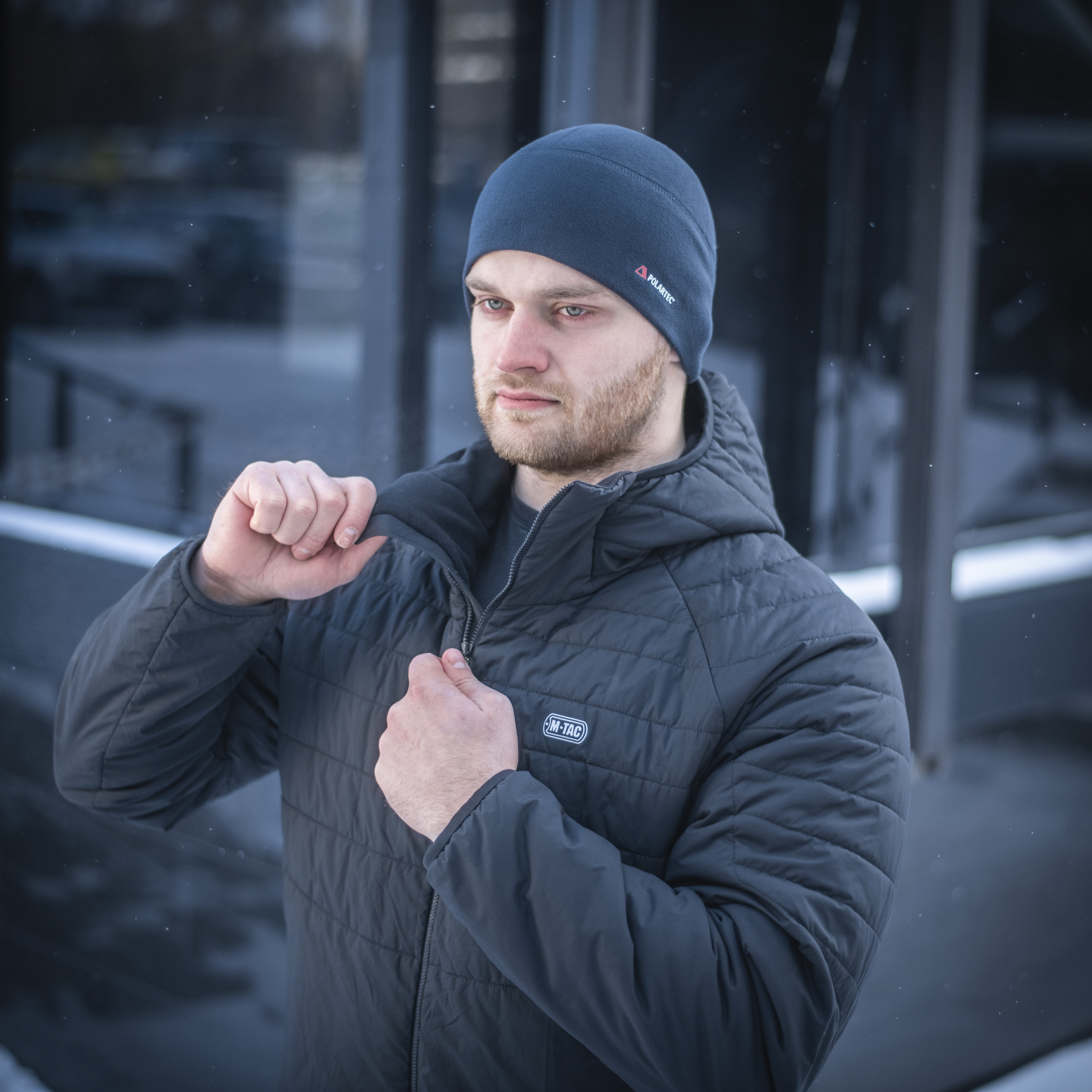 M-Tac шапка Watch Cap флис Light Polartec Dark Navy Blue — 7