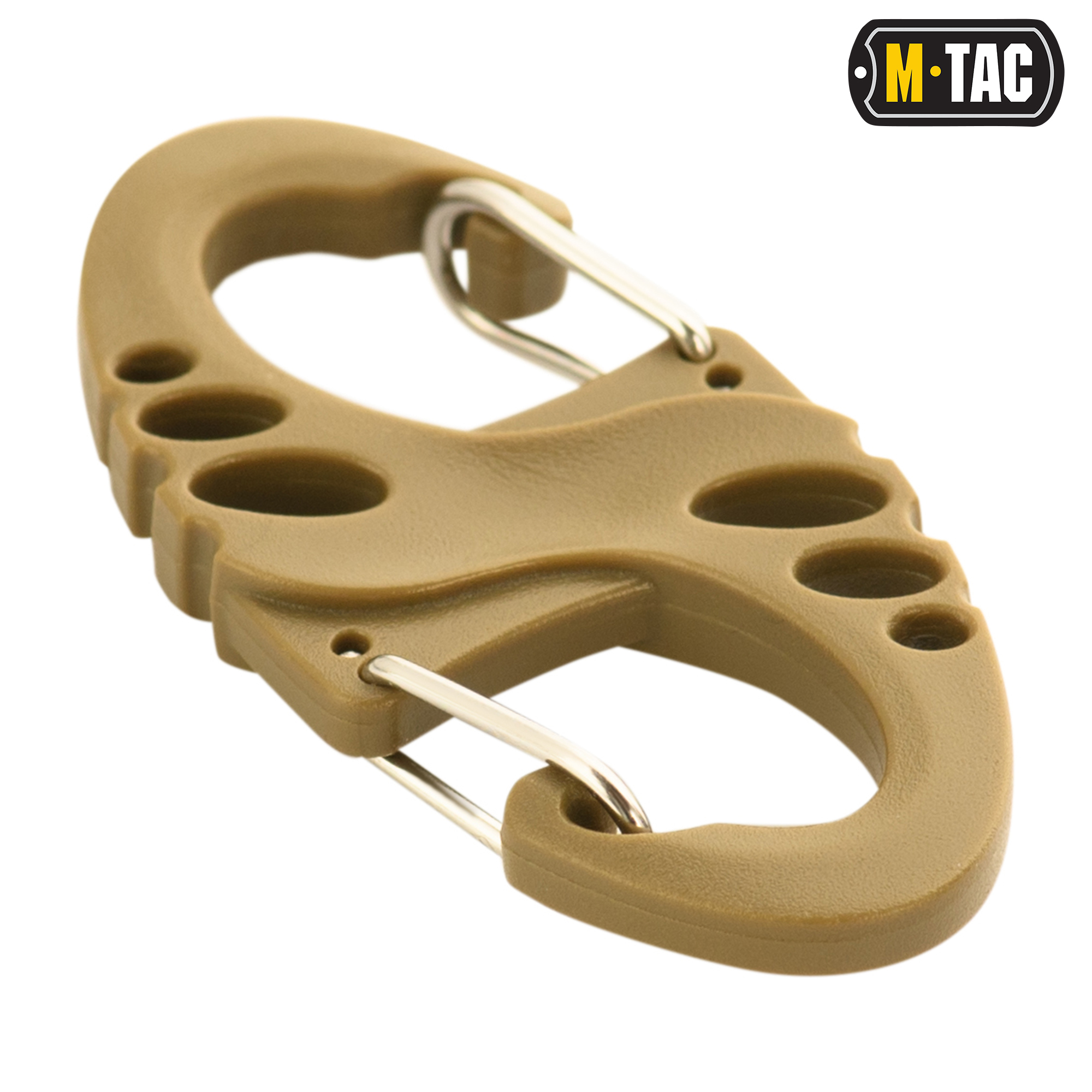 M-Tac карабин S-Hook пластиковый Coyote — 2
