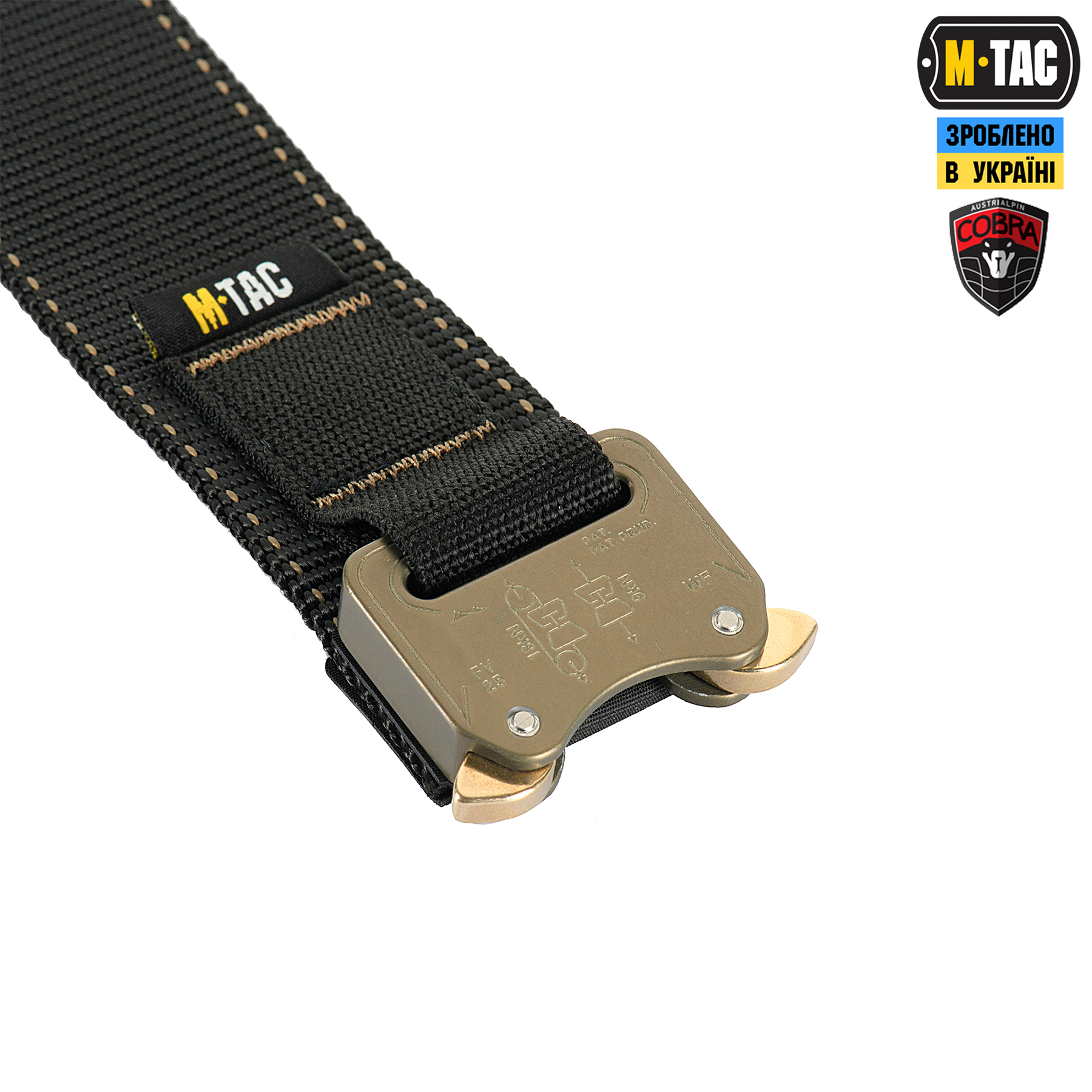 M-Tac ремень Cobra Buckle Belt Black — 9