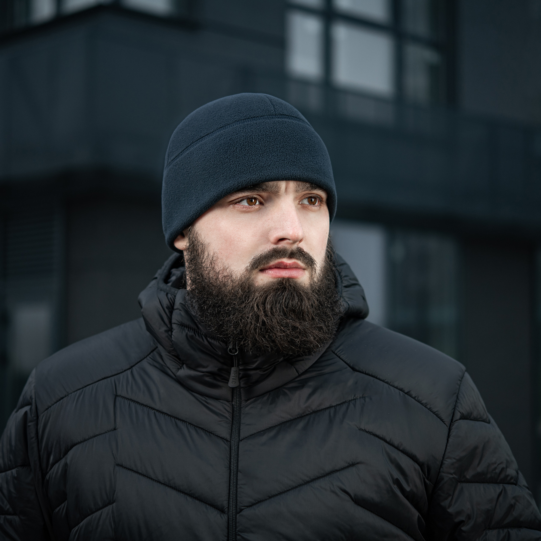 M-Tac шапка Watch Cap Elite флис (320г/м2) with Slimtex Dark Navy Blue — 9