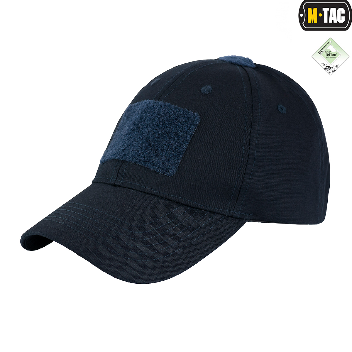M-Tac бейсболка с липучкой Flex рип-стоп Dark Navy Blue — 5