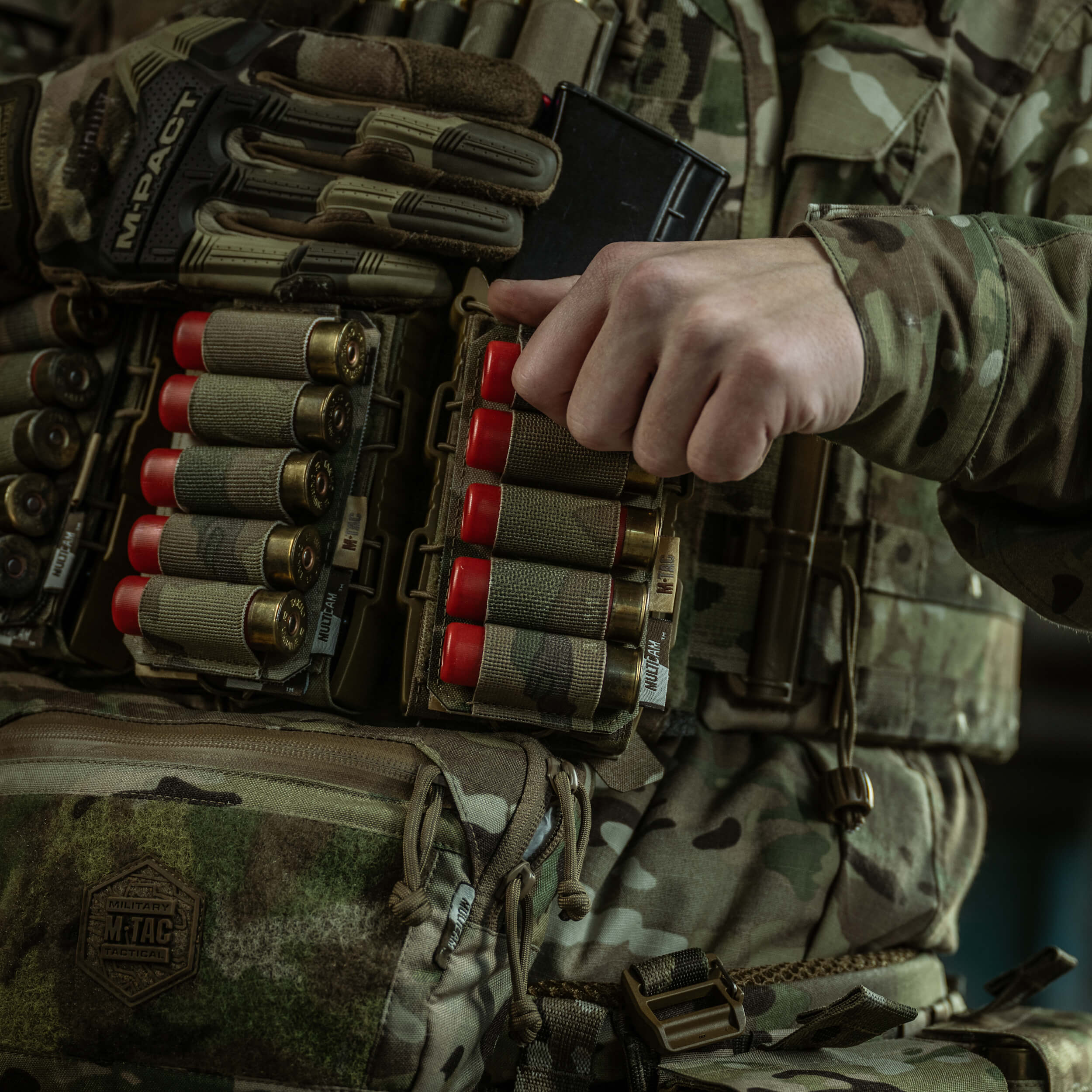 M-Tac патронташ на липучке для патронов 12 калибра Multicam — 23