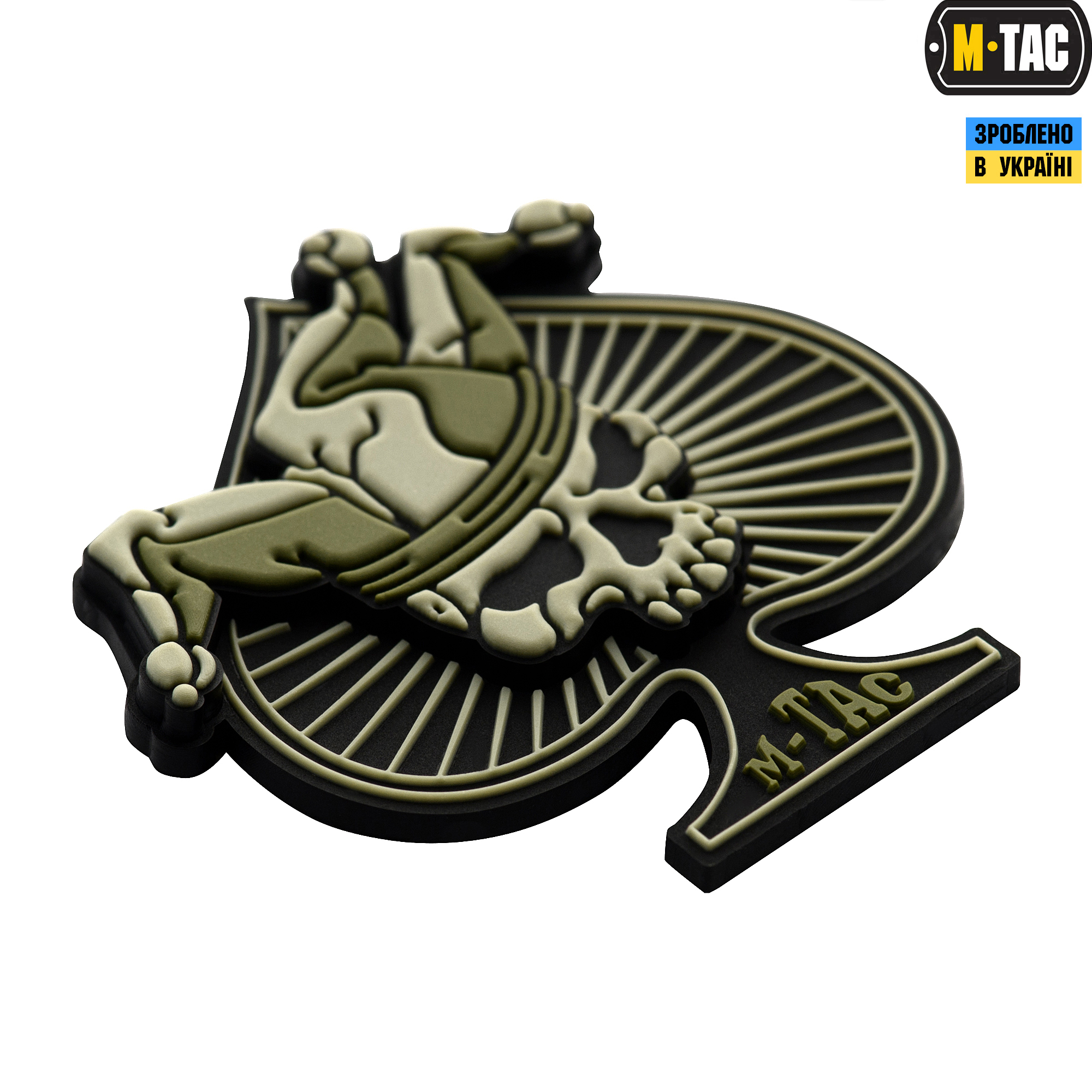 M-Tac нашивка Ace of Spades 3D PVC Black/Olive — 3