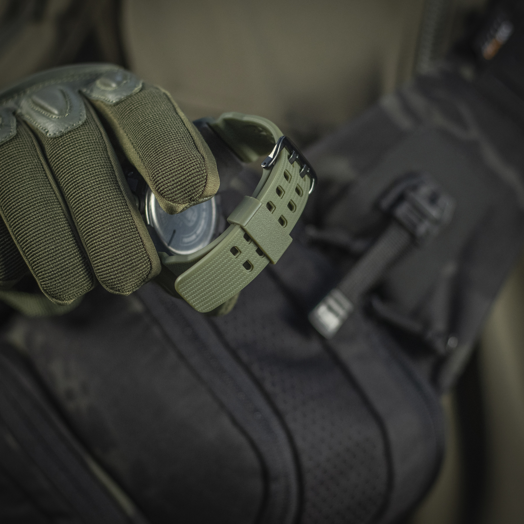M-Tac часы тактические Adventure Black/Olive — 19
