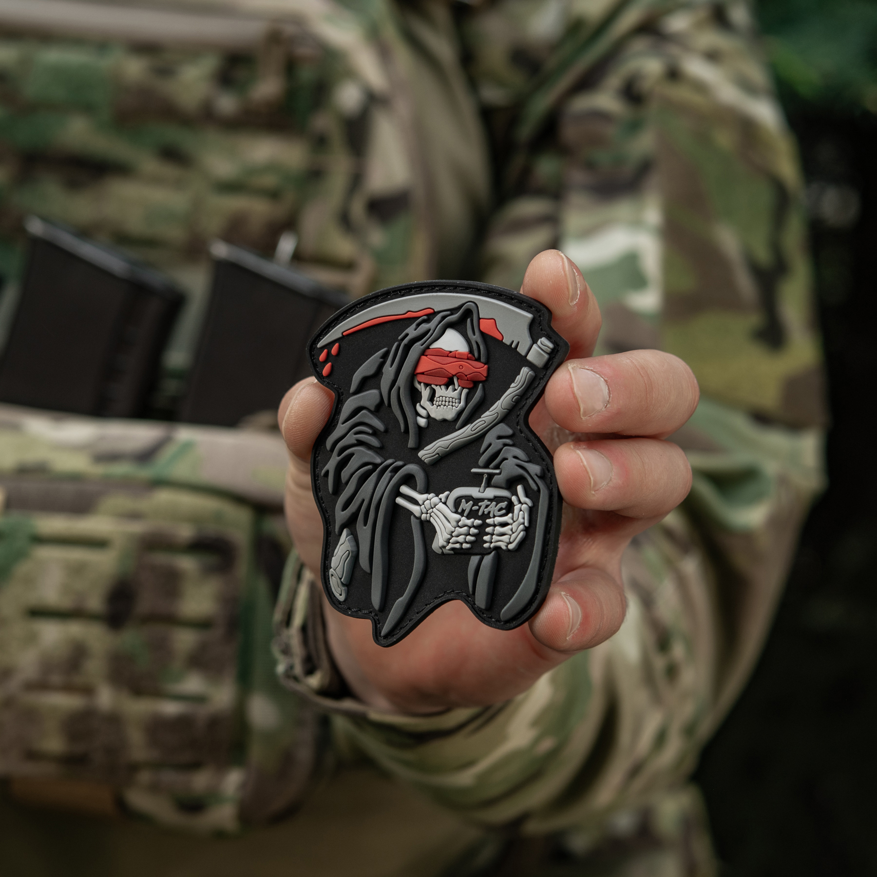 M-Tac нашивка FPV Operator PVC Black/Grey — 11