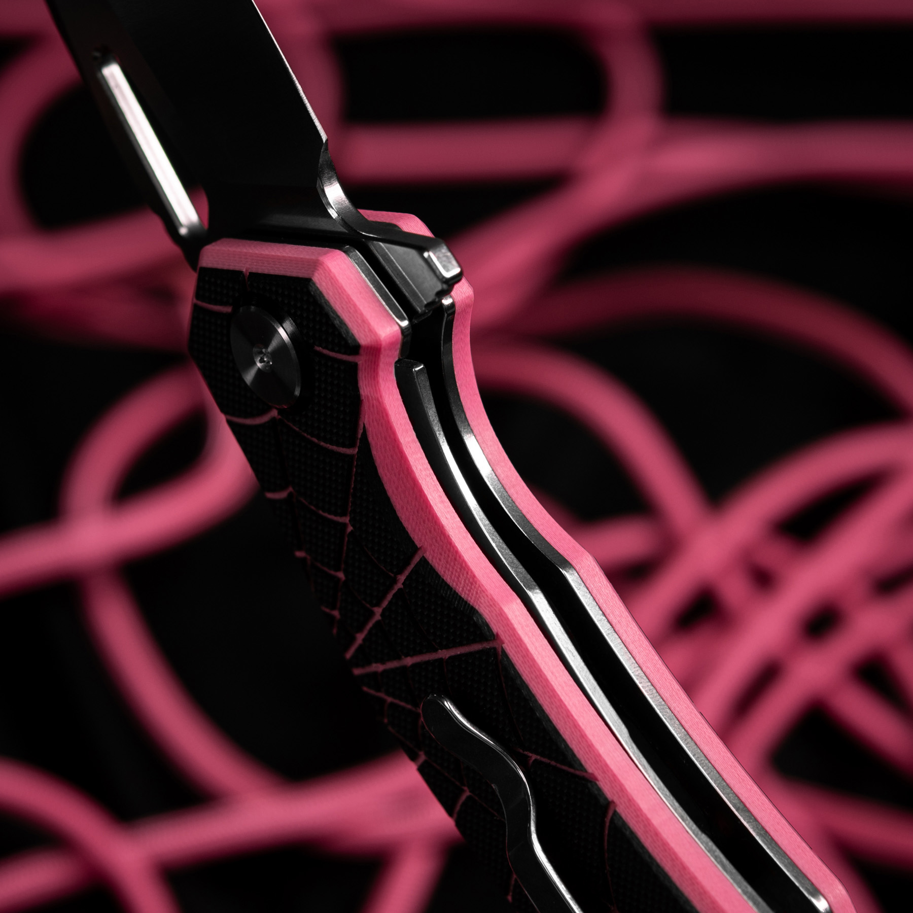 M-Tac нож складной Type 12 Spider Web Black/Pink/Steel — 20