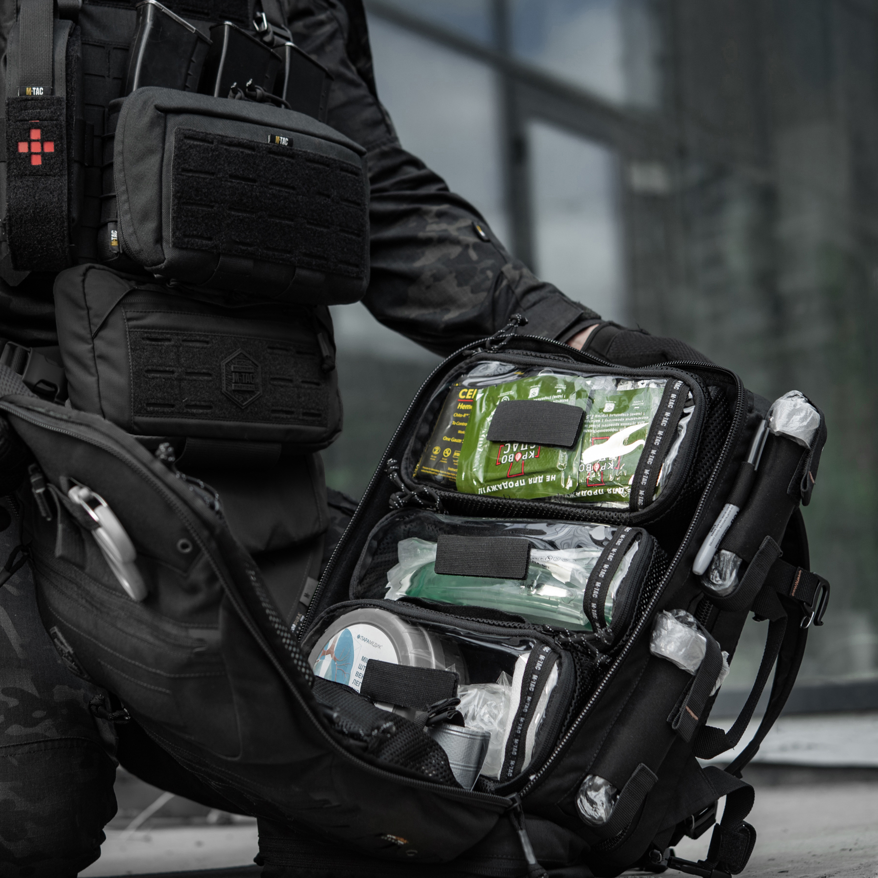 M-Tac рюкзак боевого медика Elite Black — 44