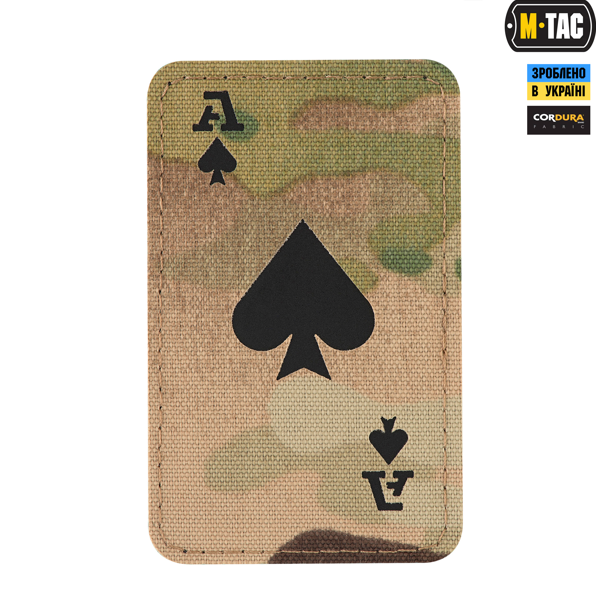 M-Tac нашивка Ace of Spades Laser Cut Multicam/Black — 2