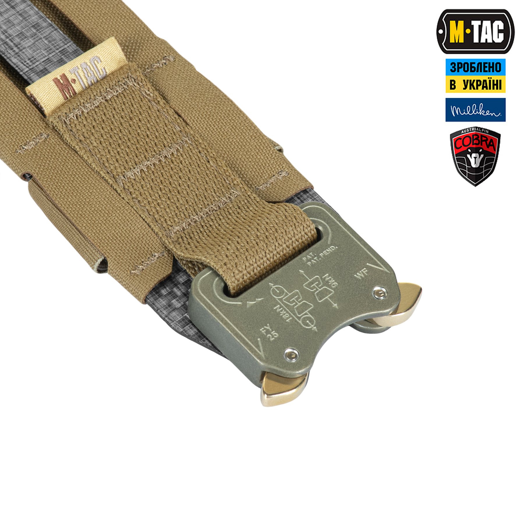 M-Tac ремень Tiger Belt Cobra Buckle Coyote — 4