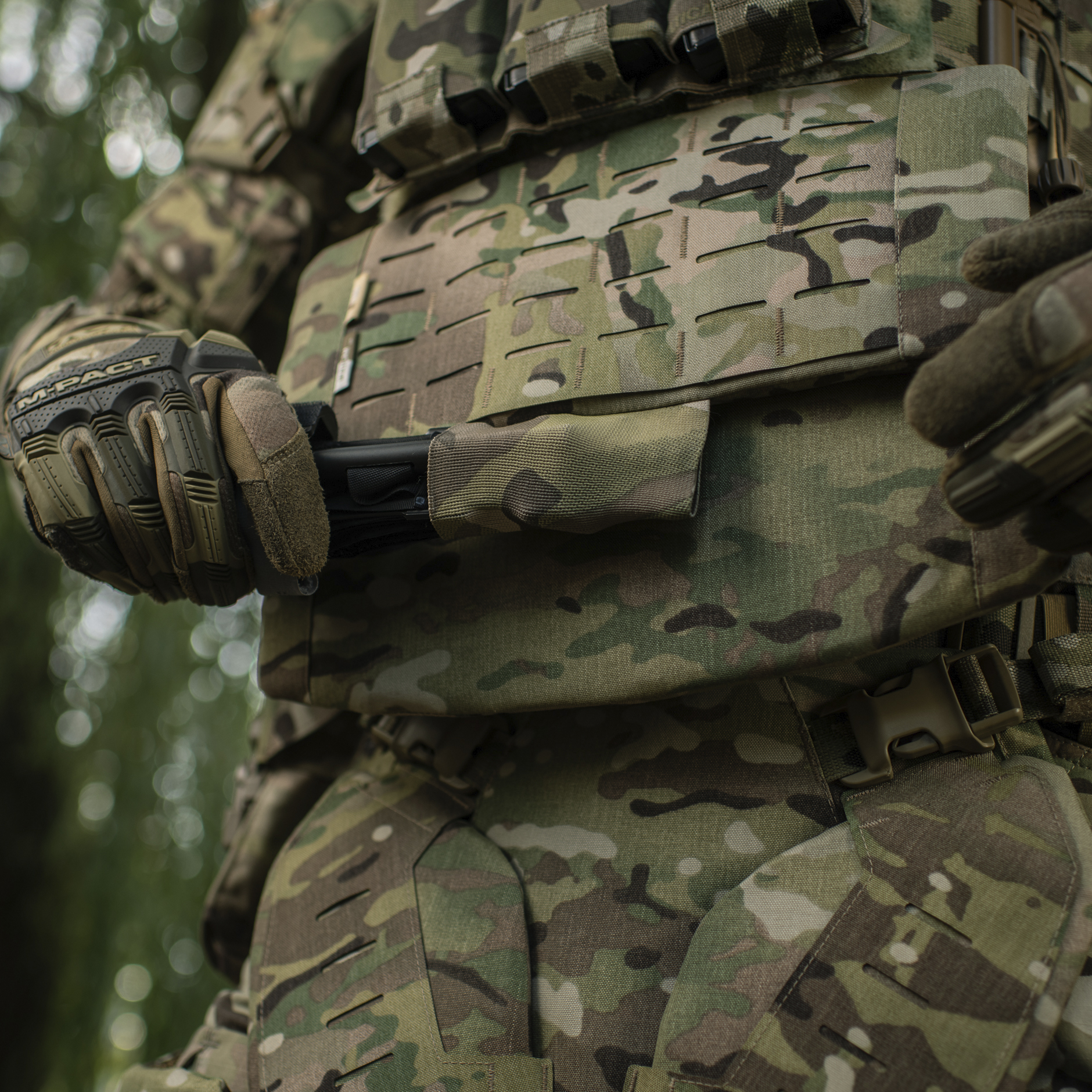 M-Tac защита живота с баллистическим пакетом 1 класс защиты (FMS) Laser Cut Multicam — 22