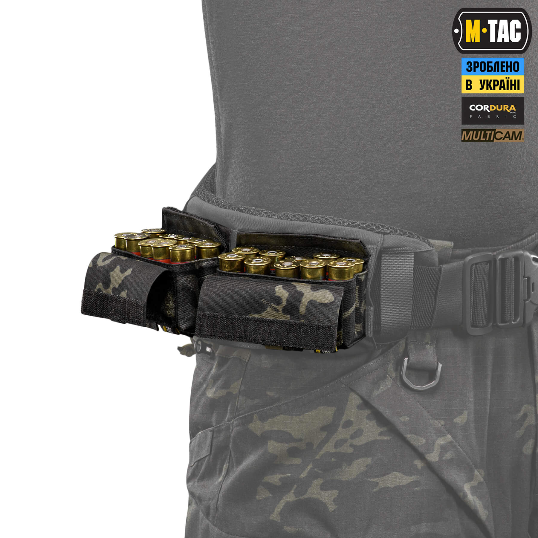 M-Tac подсумок под 12 калибр на 10 патронов Elite Multicam Black — 11