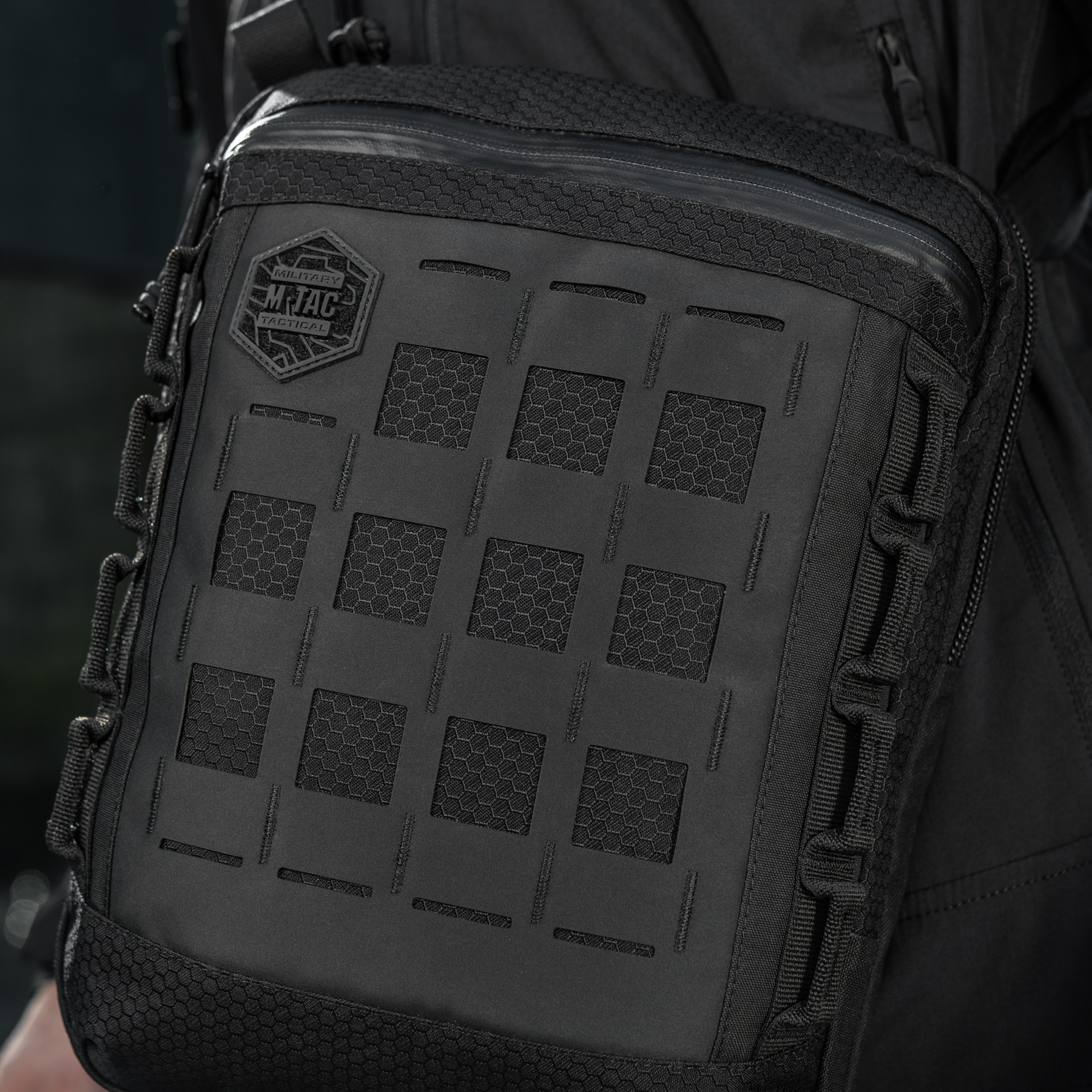 M-Tac сумка планшет Laser Cut Hex Black — 18