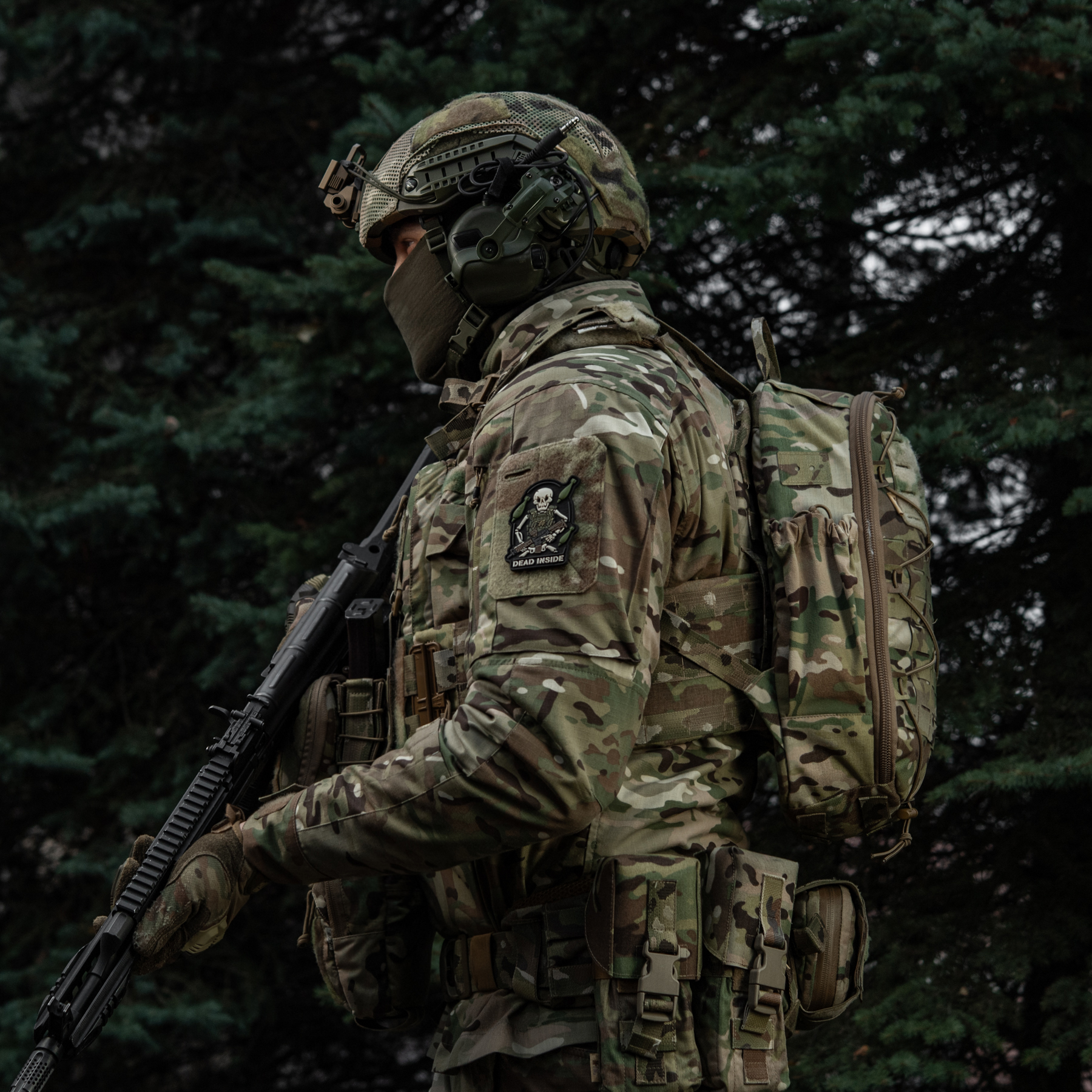 M-Tac нашивка Dead Inside Black/Olive — 16