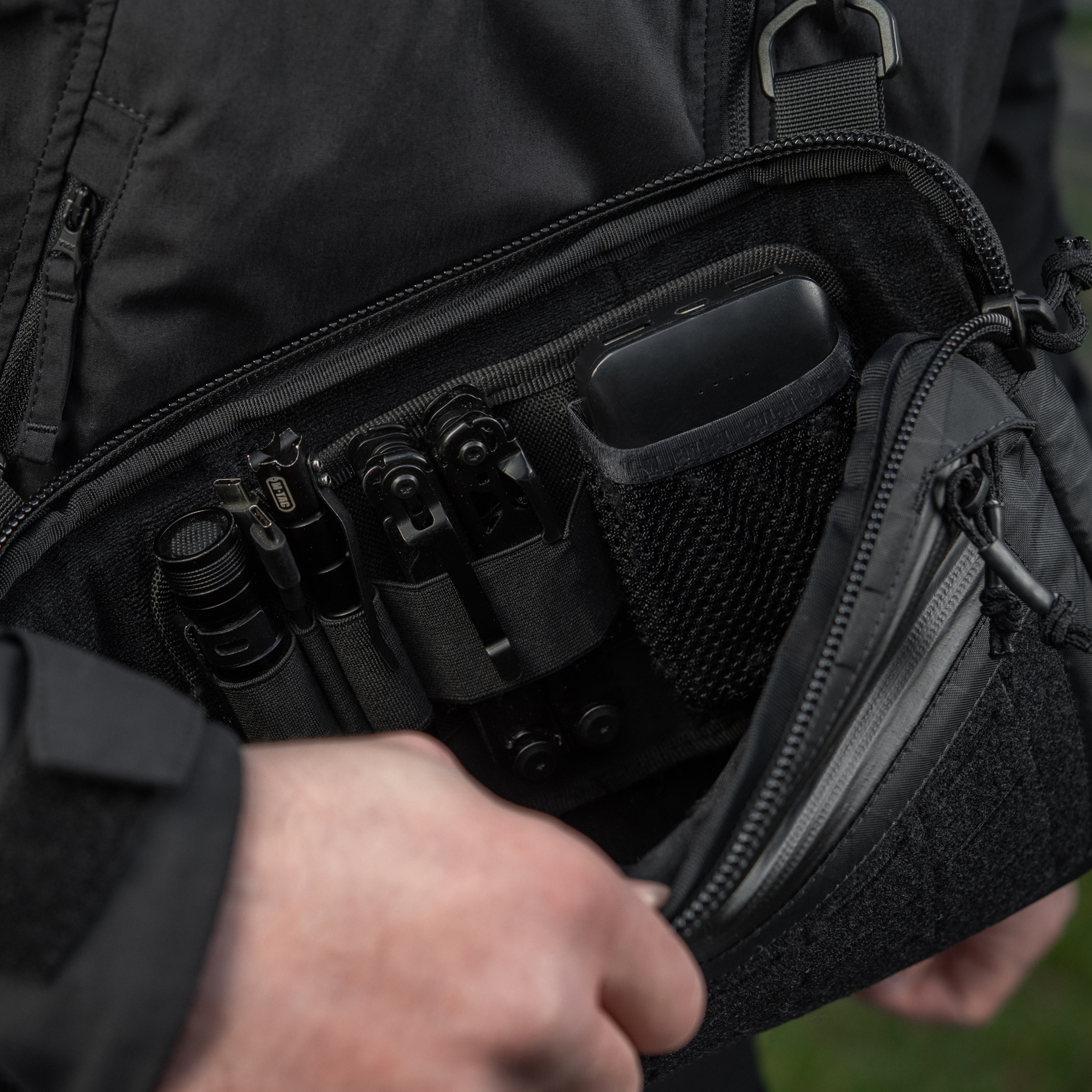 M-Tac сумка Admin Bag Medium X-Pac Elite з липучкою Black — 29