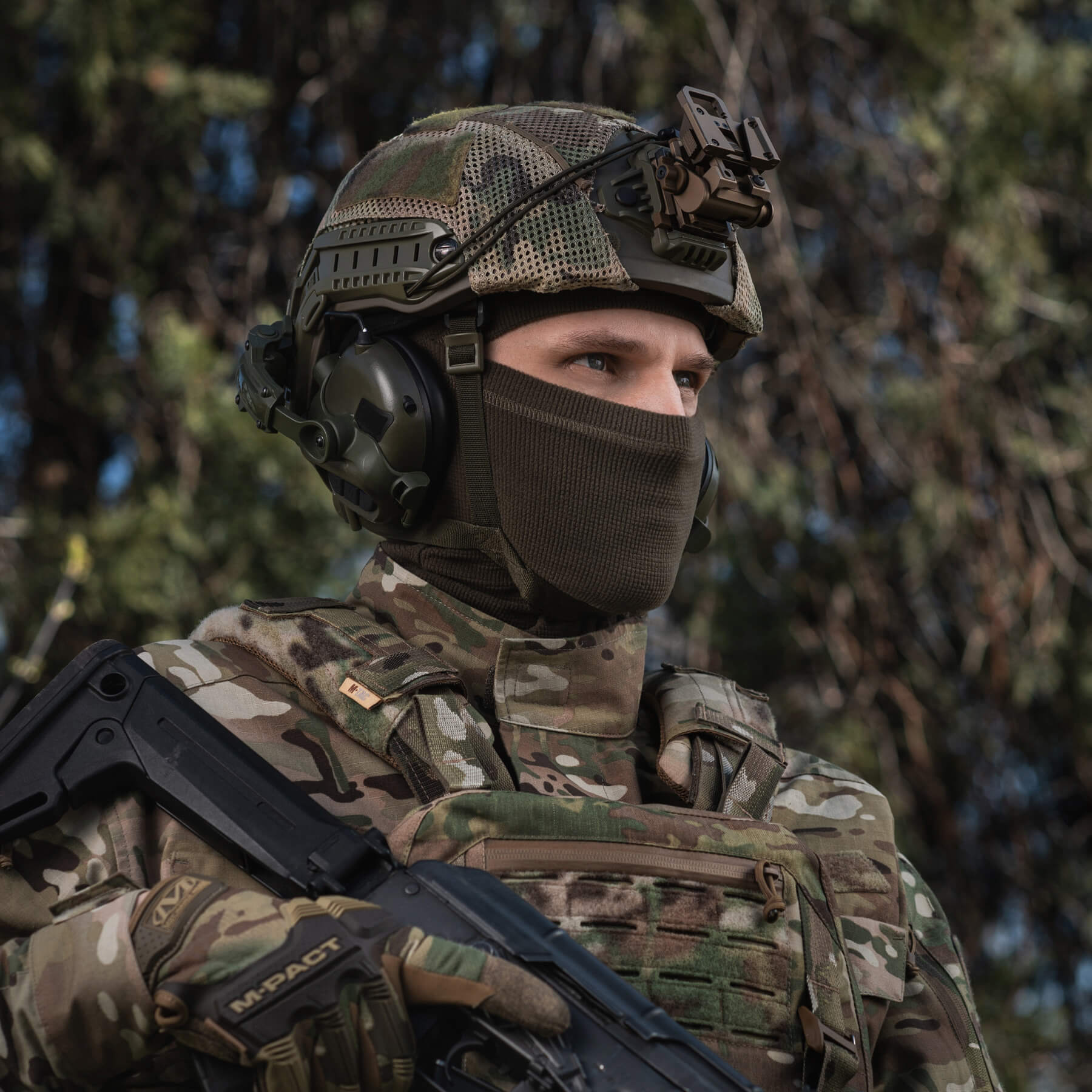 M-Tac балаклава-ниндзя Basic микрофлис рип-стоп Dark Olive — 10