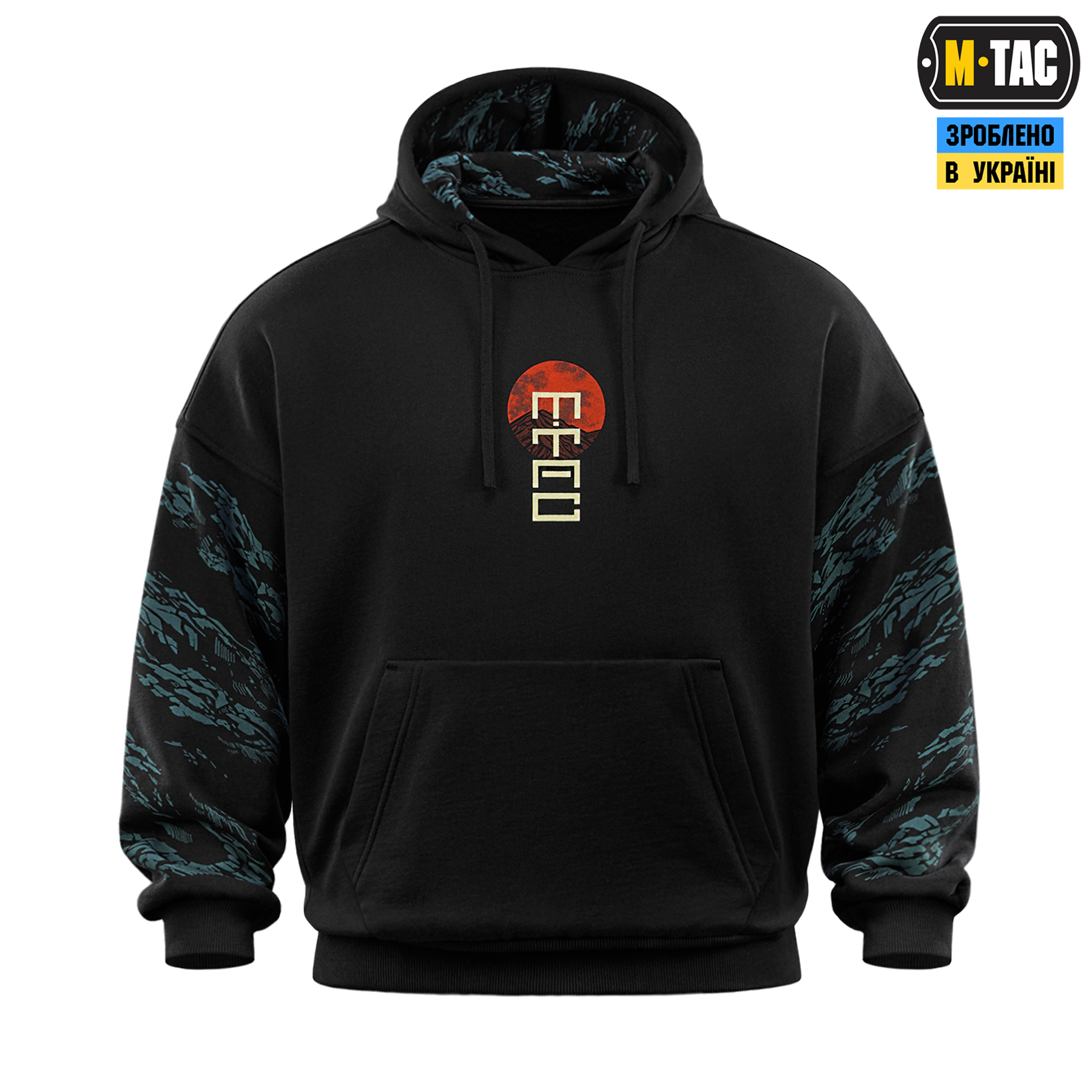 M-Tac кофта Hoodie Two samurai Oversize Cotton Hard Black — 4