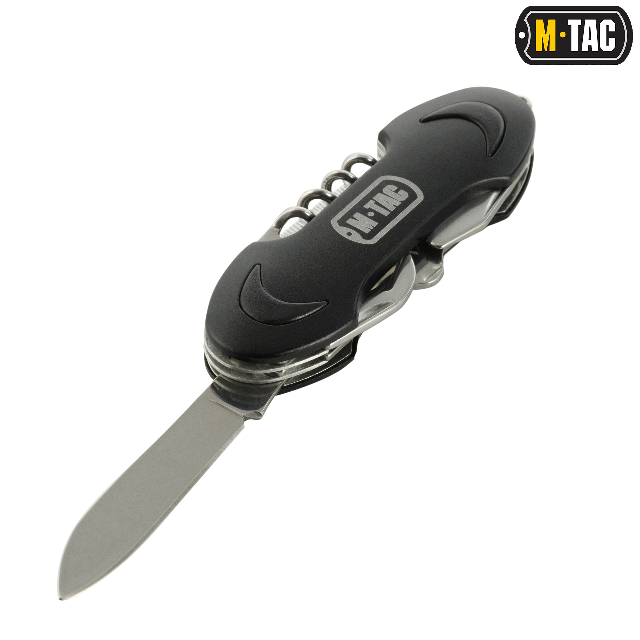 M-Tac нож складной Type 2 малый (7 инструментов) Black/Steel — 3