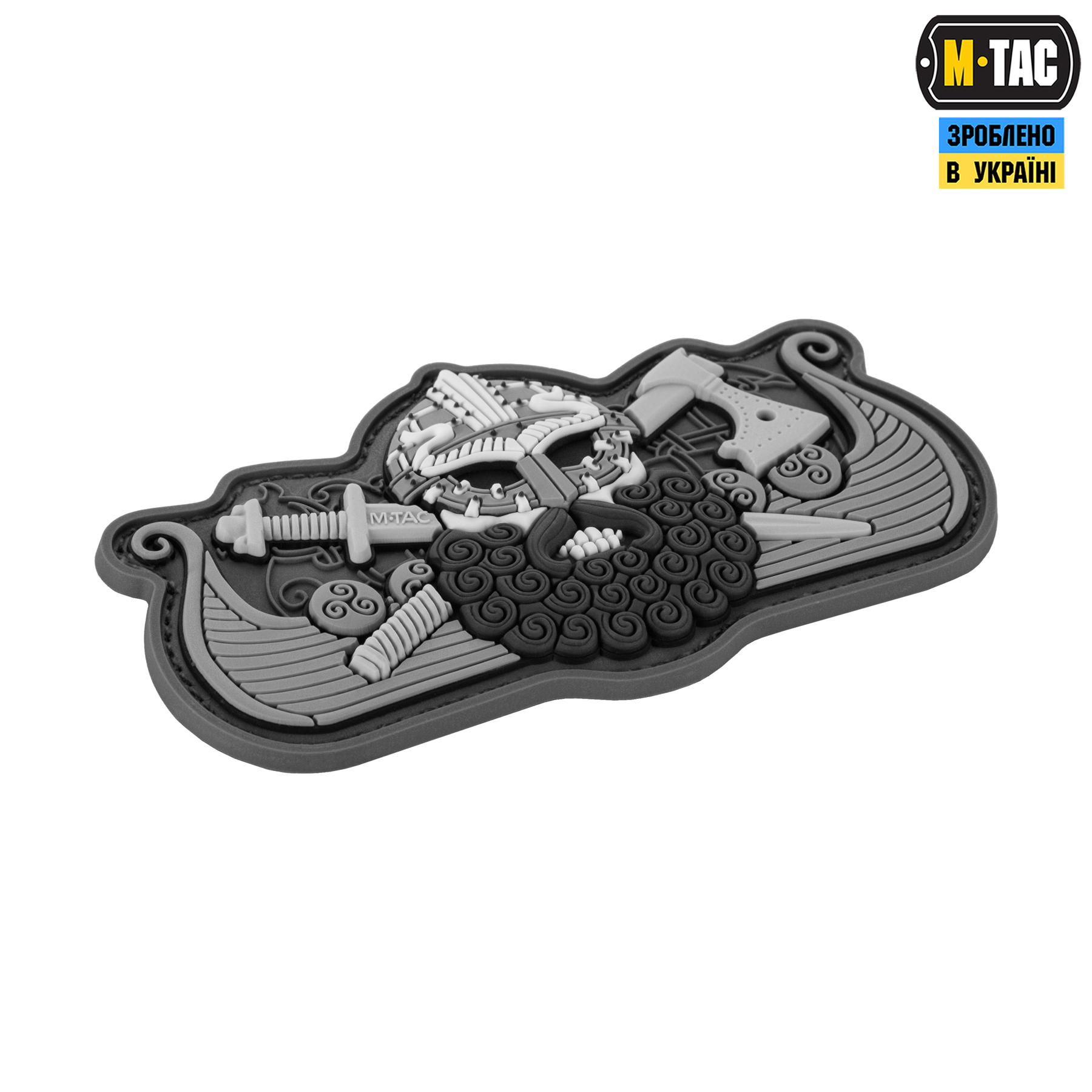 M-Tac нашивка Viking’s Drakkar Black/Grey — 3