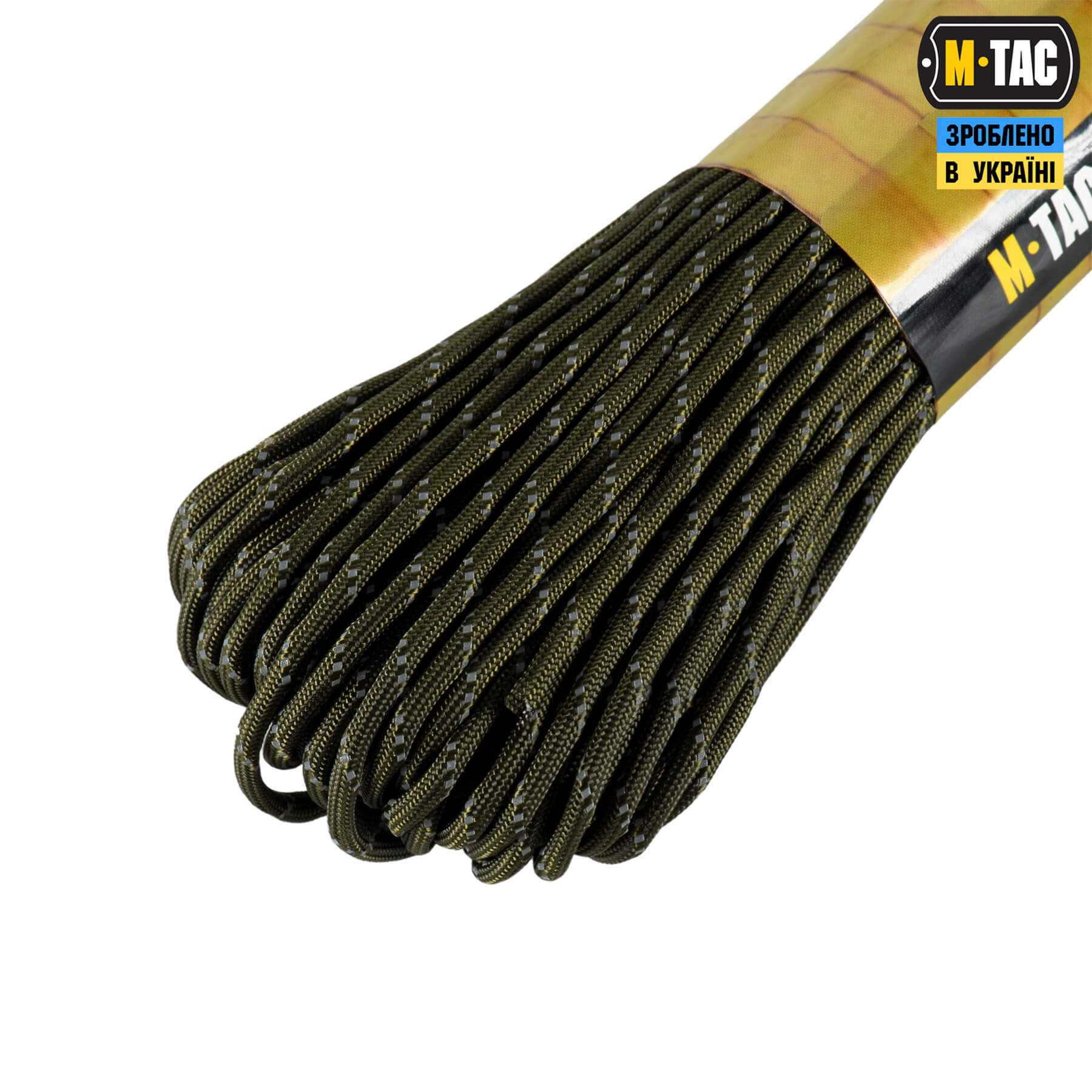 M-Tac паракорд 475 30m OD Green Reflective — 4
