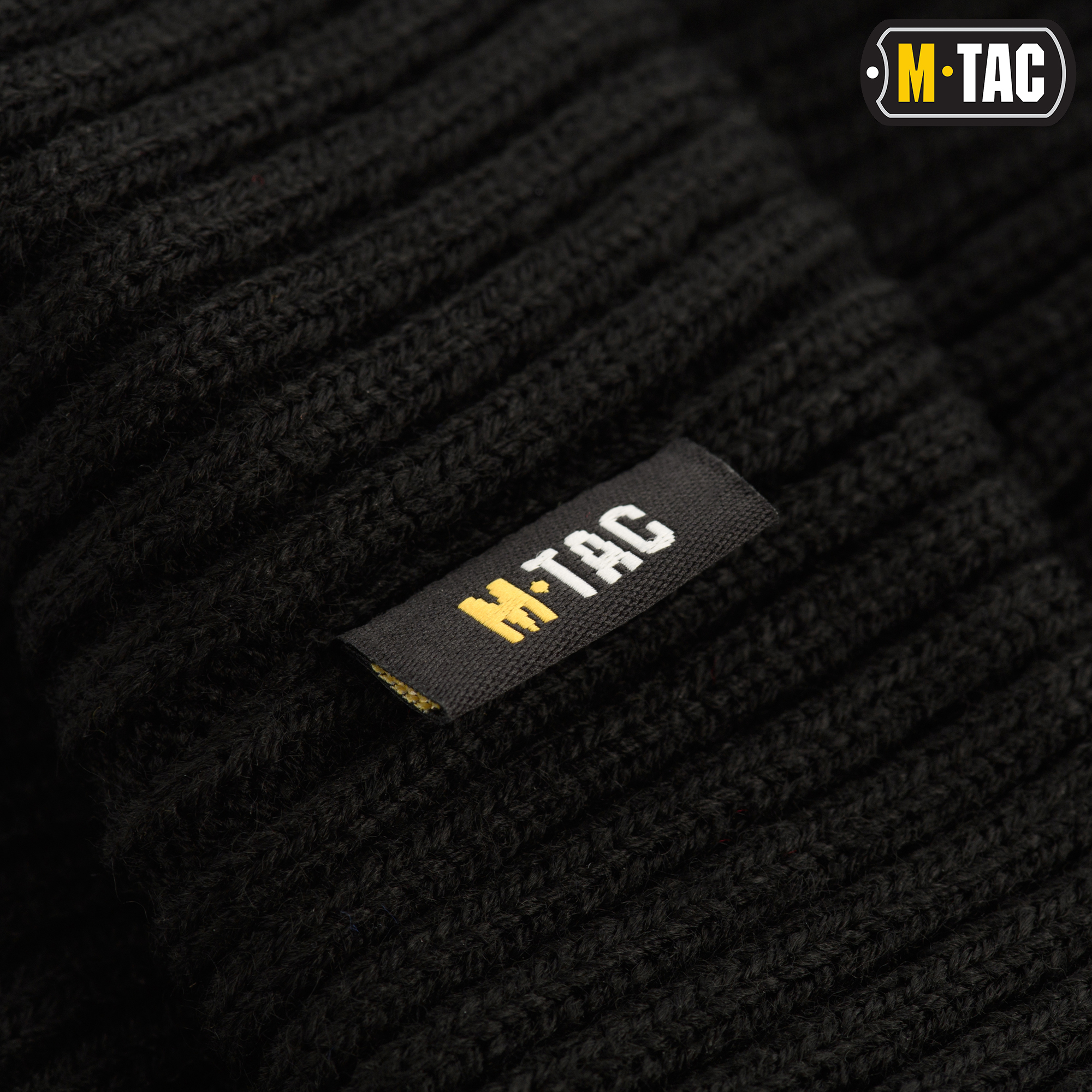 M-Tac шапка вязаная 100% акрил Black — 7